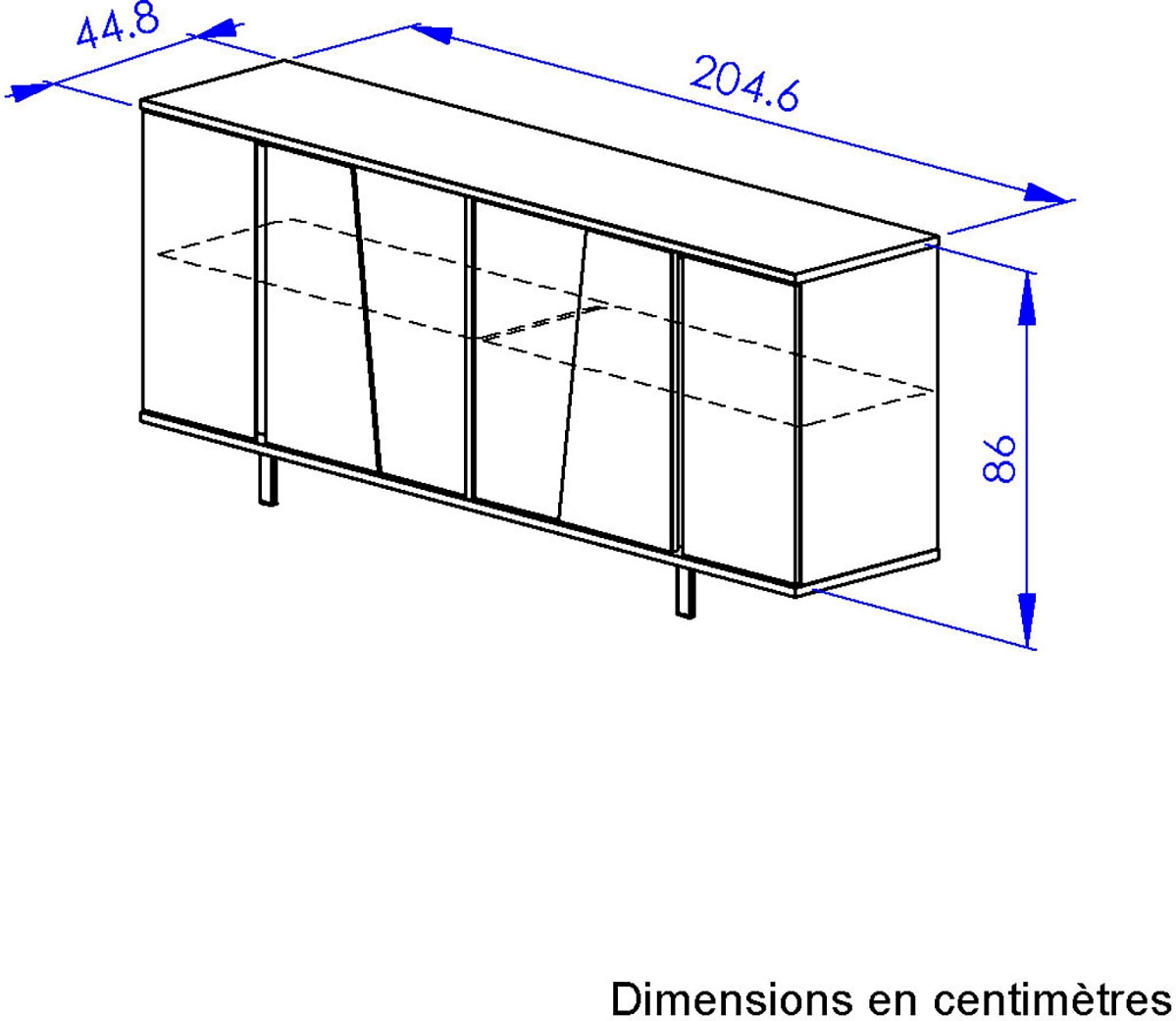Gami Sideboard »SOLENA«, Sideboard 4 Türen