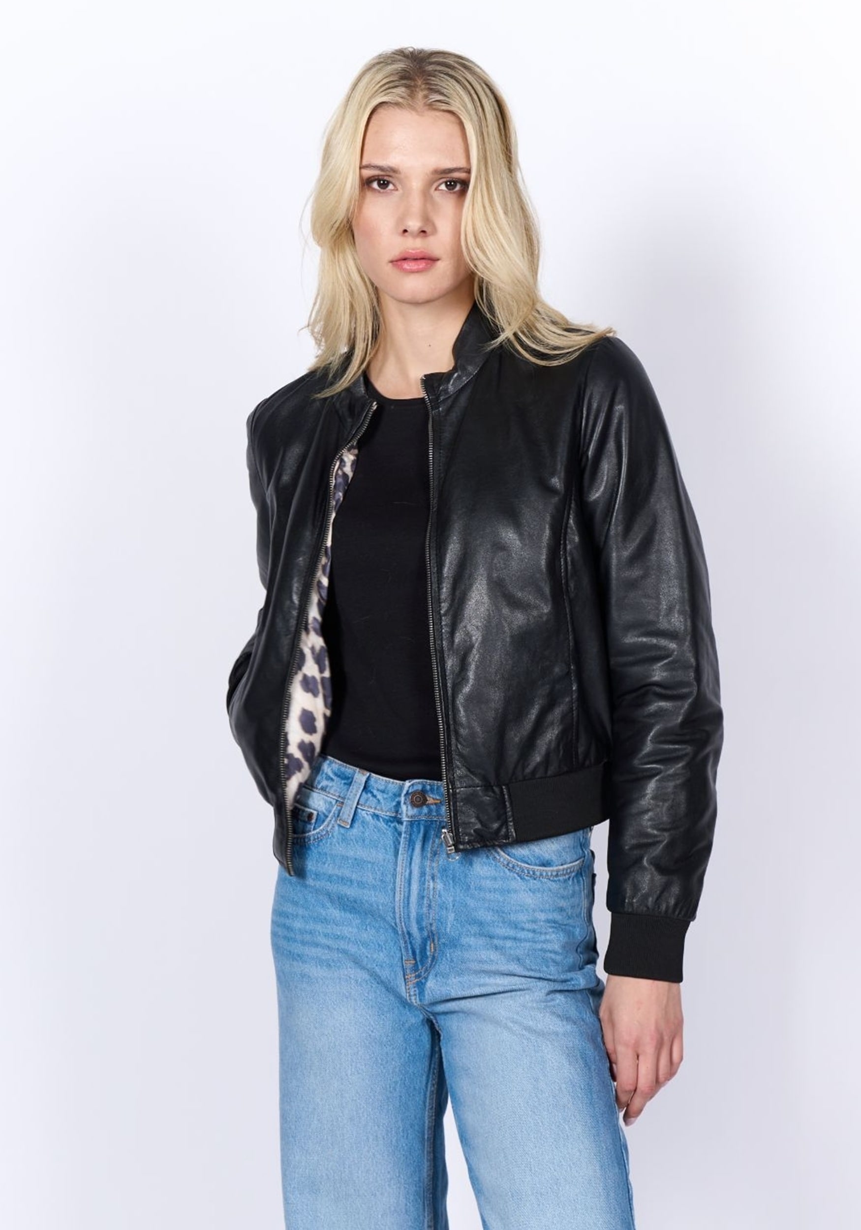 Freaky Nation Lederjacke »Leo Star-FN«