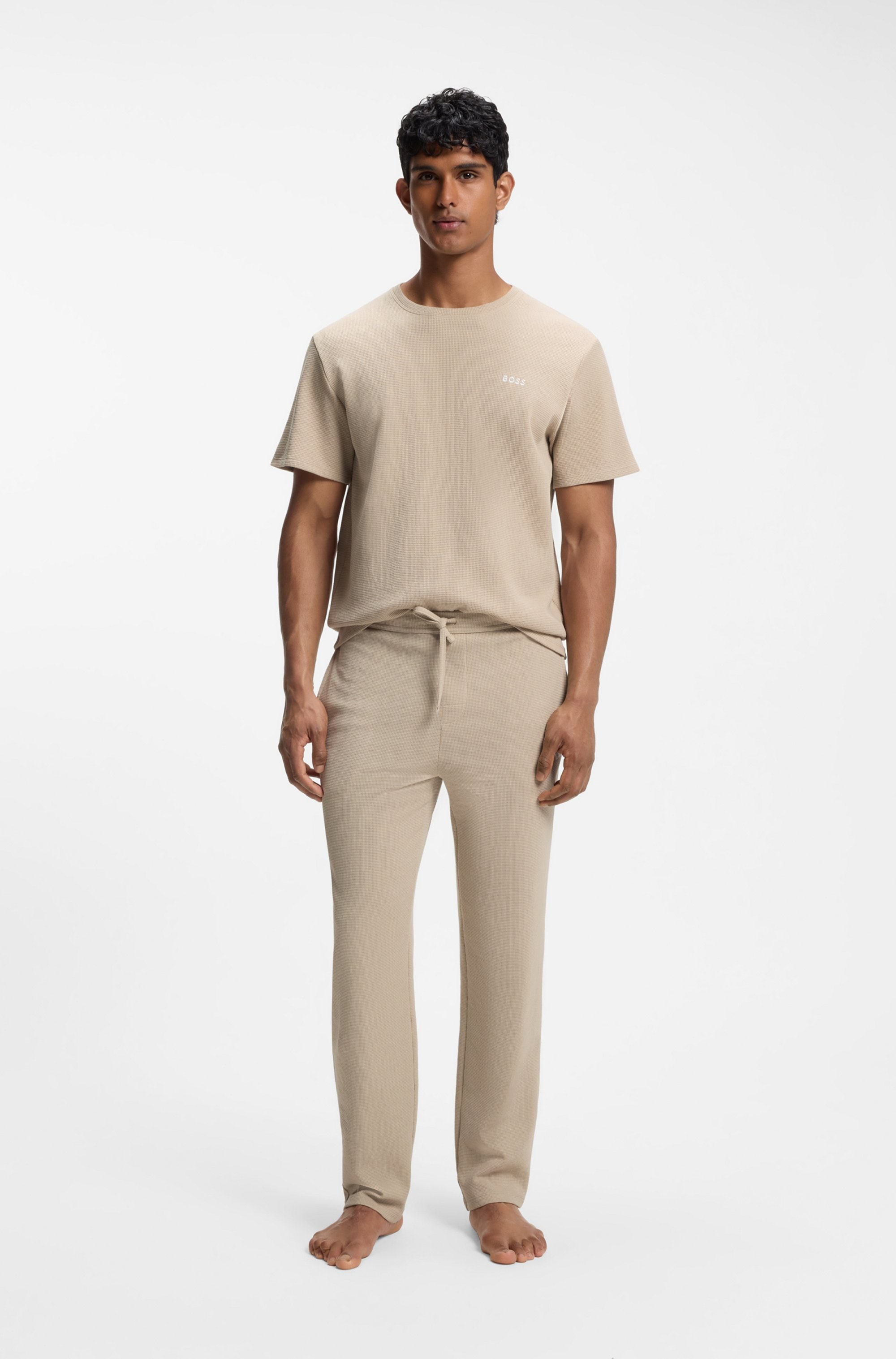 BOSS Pyjamahose »Waffle Pants«