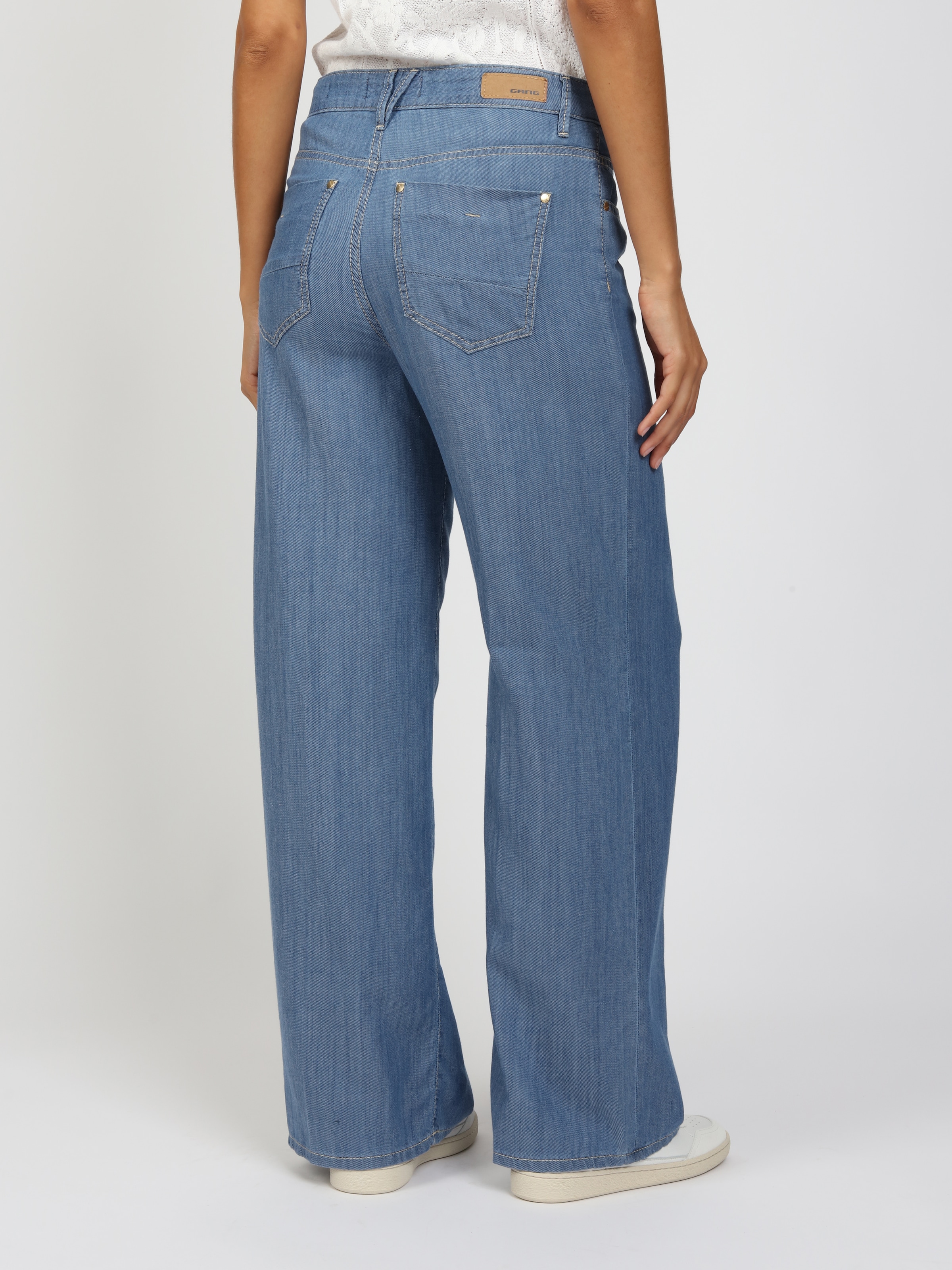 GANG Weite Jeans »94CARLOTTA« Light Denim, mit Lyocell
