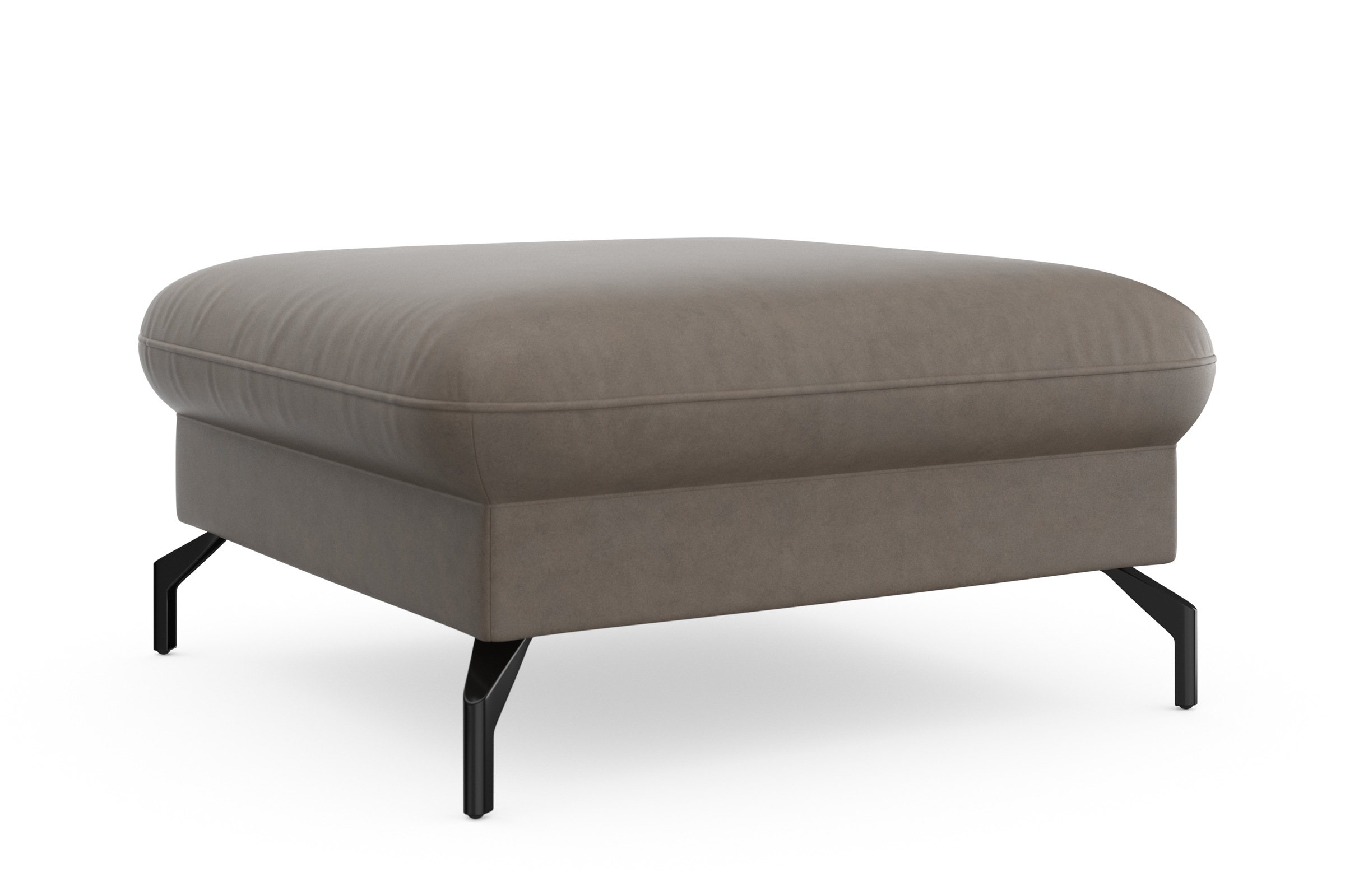 sit&more Hocker »Fashion« inklusive Federkern, mit hochwertigen, schwarzen Metallfüßen