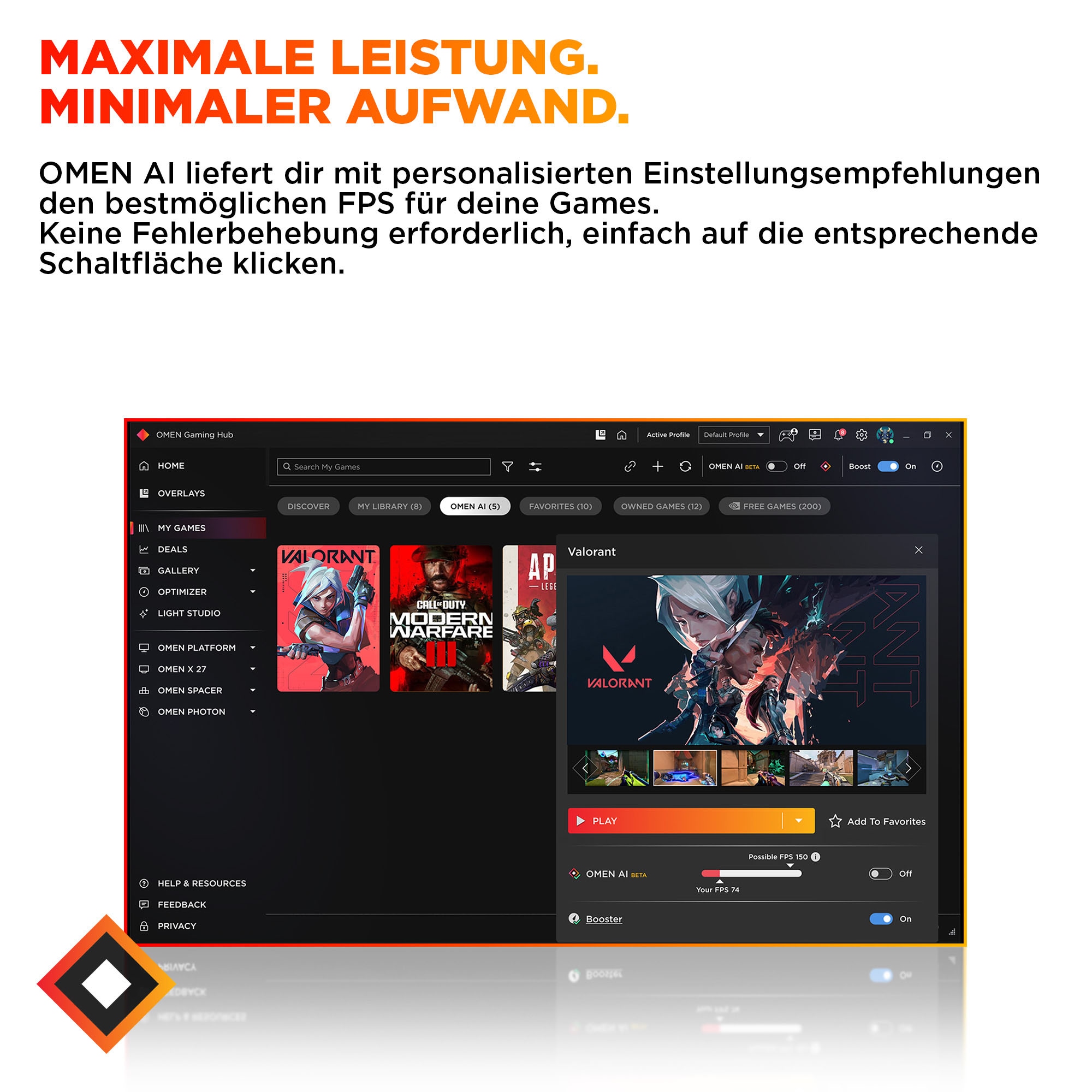 HP Gaming-PC »OMEN 16L DT TG03-0259ng«