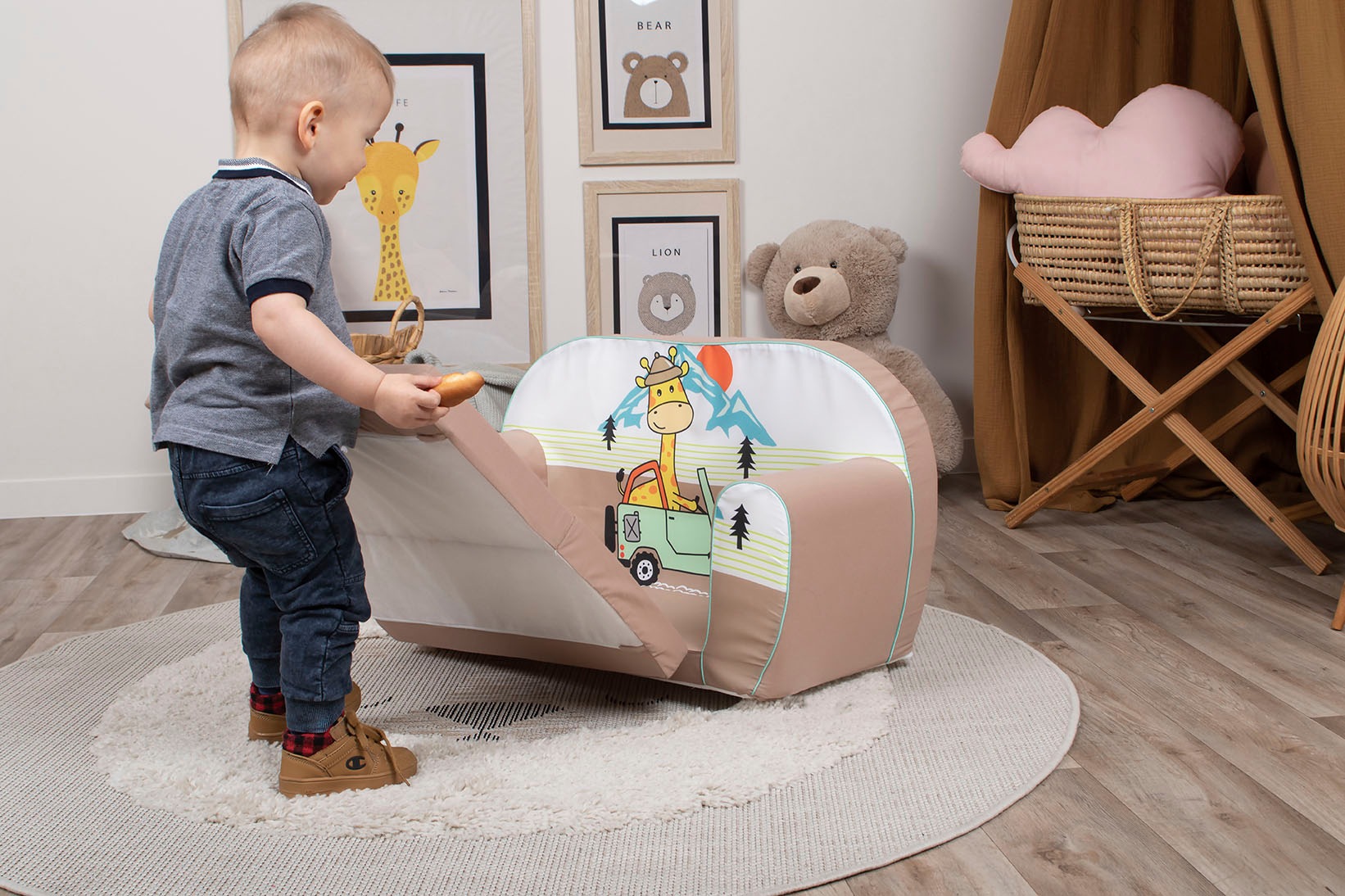 Knorrtoys® Sofa »Giraffe on Tour«, für Kinder; Made in Europe