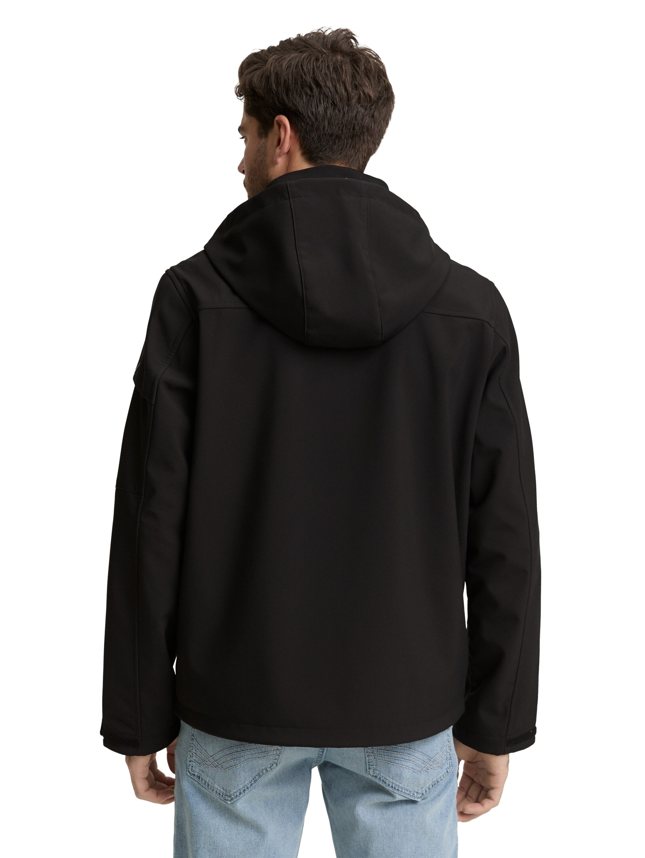 TOM TAILOR Softshelljacke mit Kapuze mit Taschen