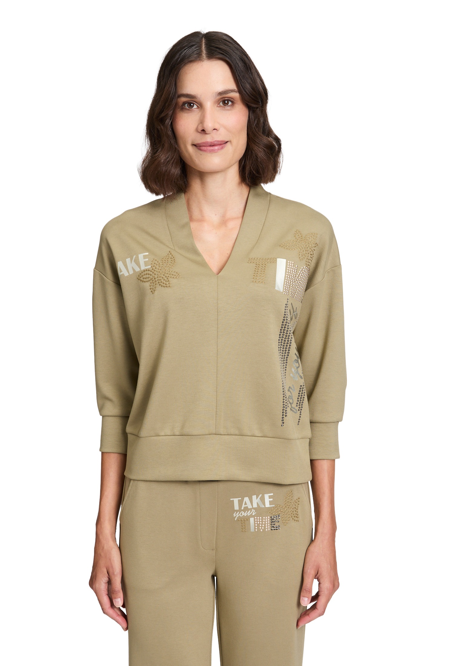 Betty Barclay Sweatshirt »Sweatshirt mit V-Ausschnitt«