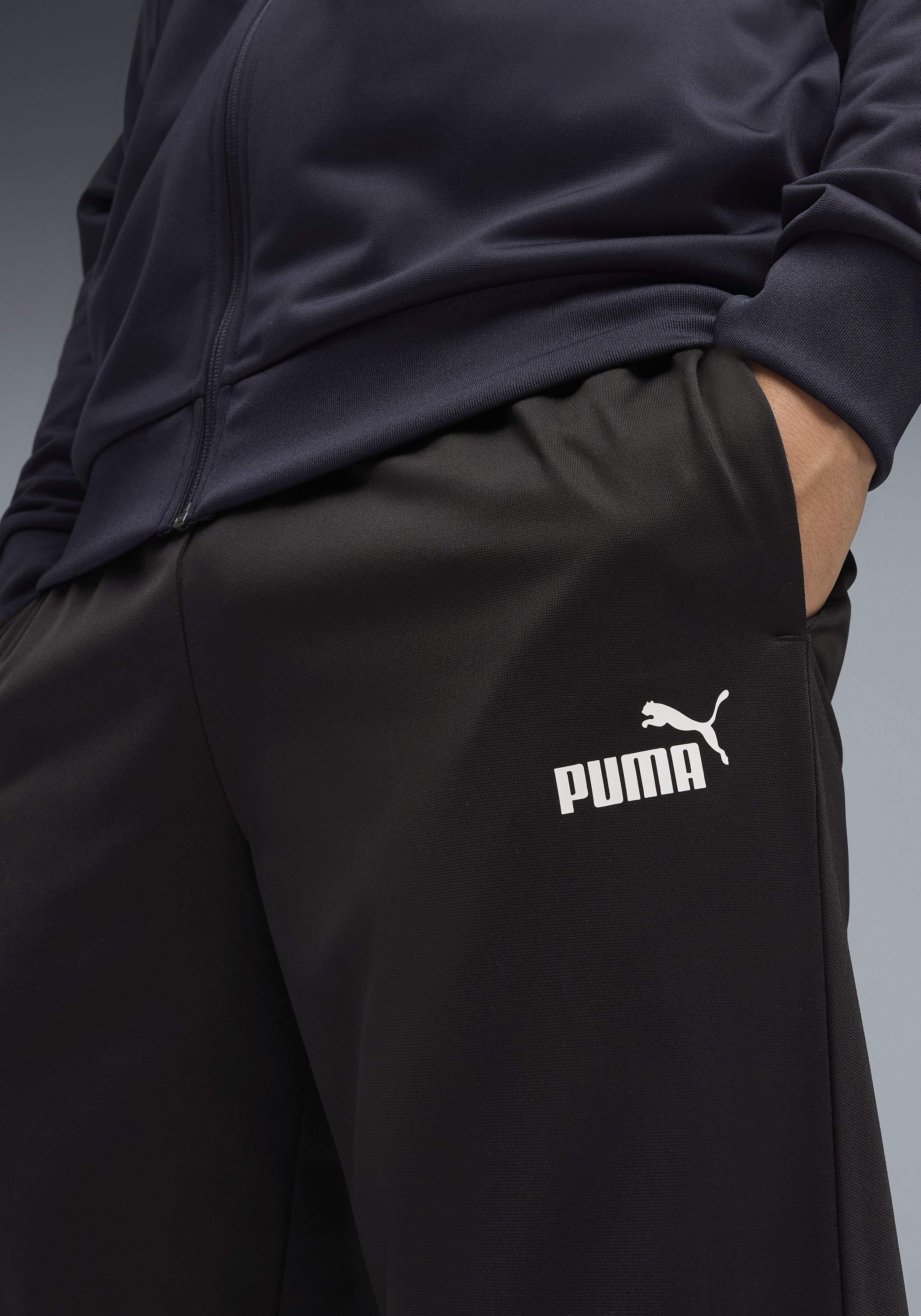PUMA Trainingsanzug »ESS POLY SUIT« 2 tlg. Regular Fit, ohne Kapuze
