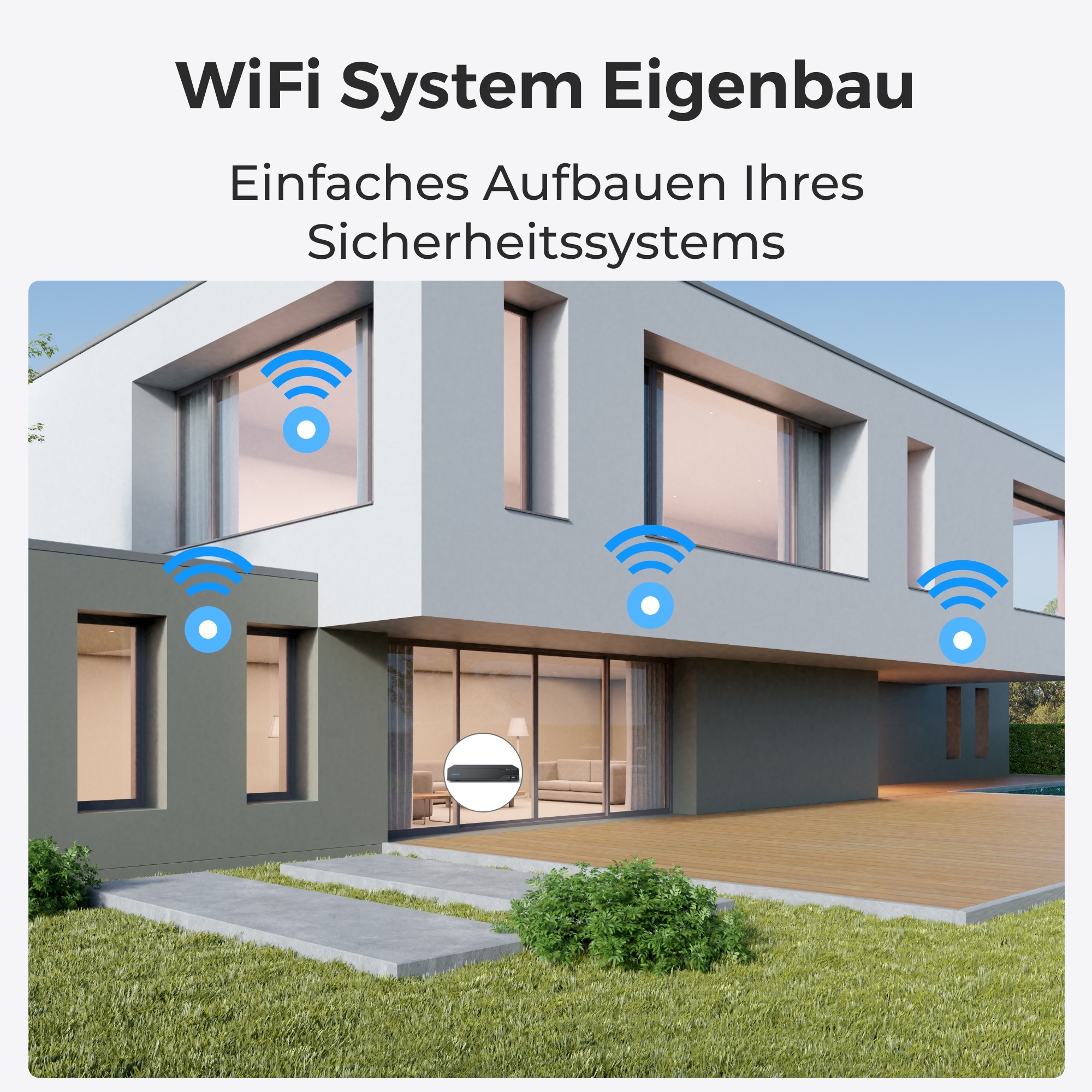 Reolink Überwachungskamera »W320«, Außenbereich-Innenbereich, Dualband-WiFi, 30 Meter Nachtsicht