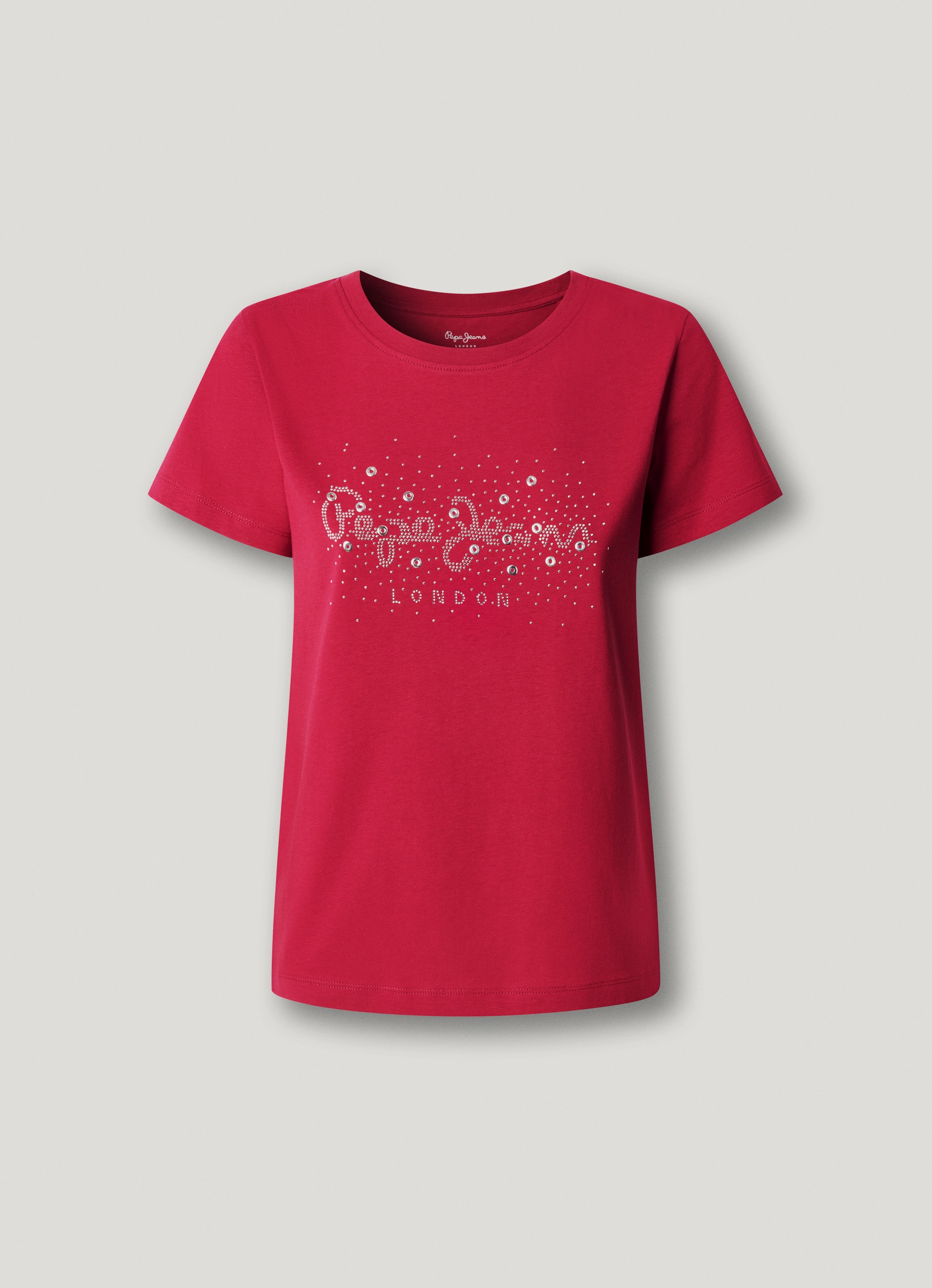 Pepe Jeans T-Shirt »BRADY« mit Rundhals, Nietenapplikation