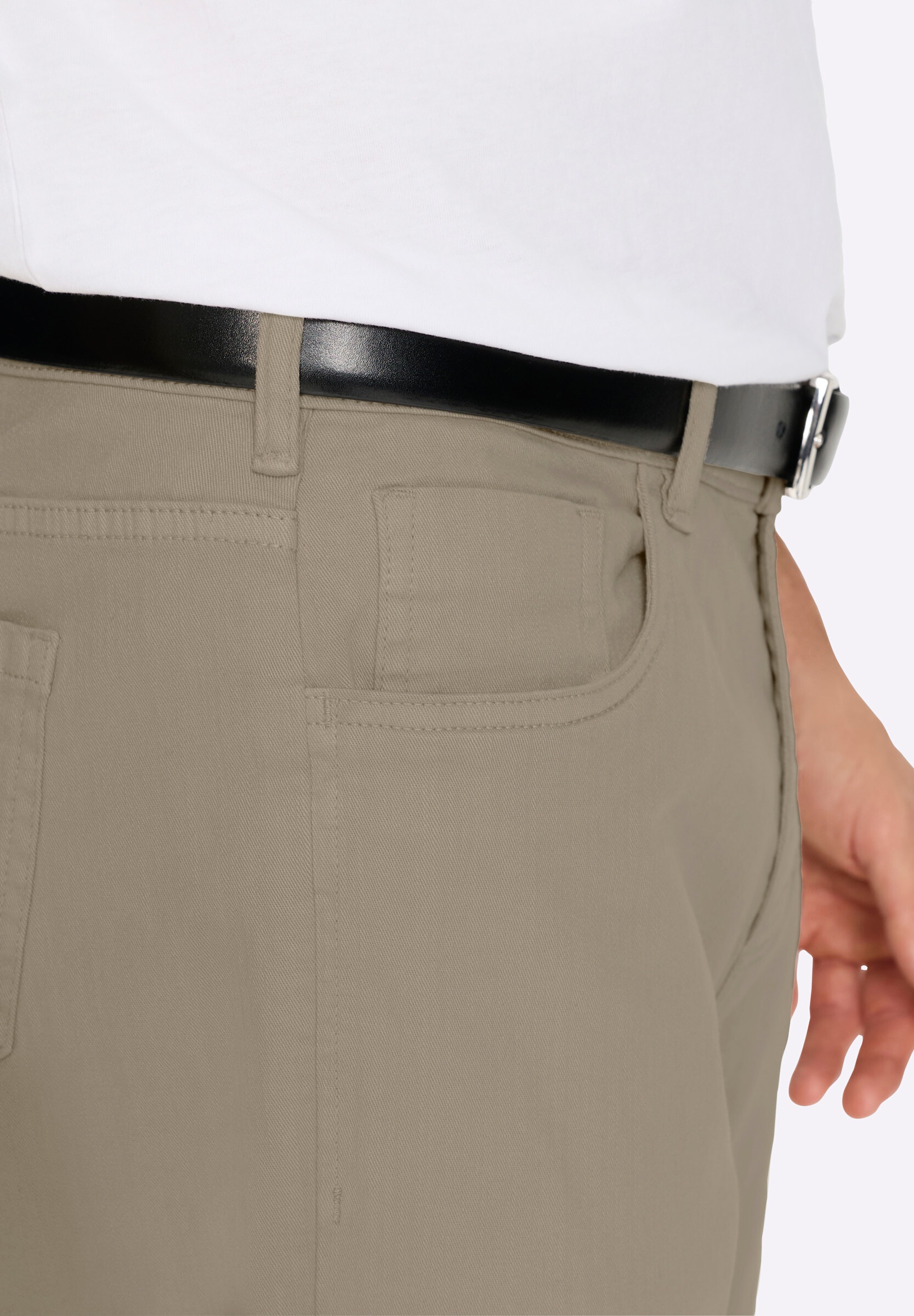 Witt Stoffhose »Hose 5-Pocket-Hose mit Minimal-Print am Saum«