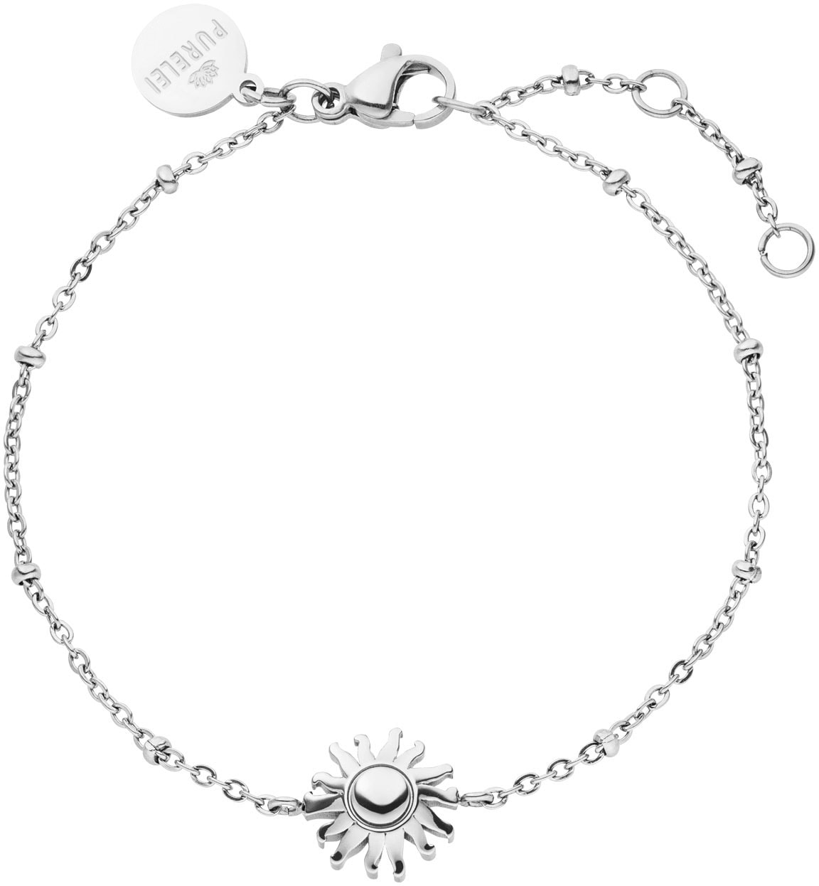 Purelei Damen Armband »Schmuck Geschenk Sun Sonne Armkette« in silberfarben, Größe 19 cm
