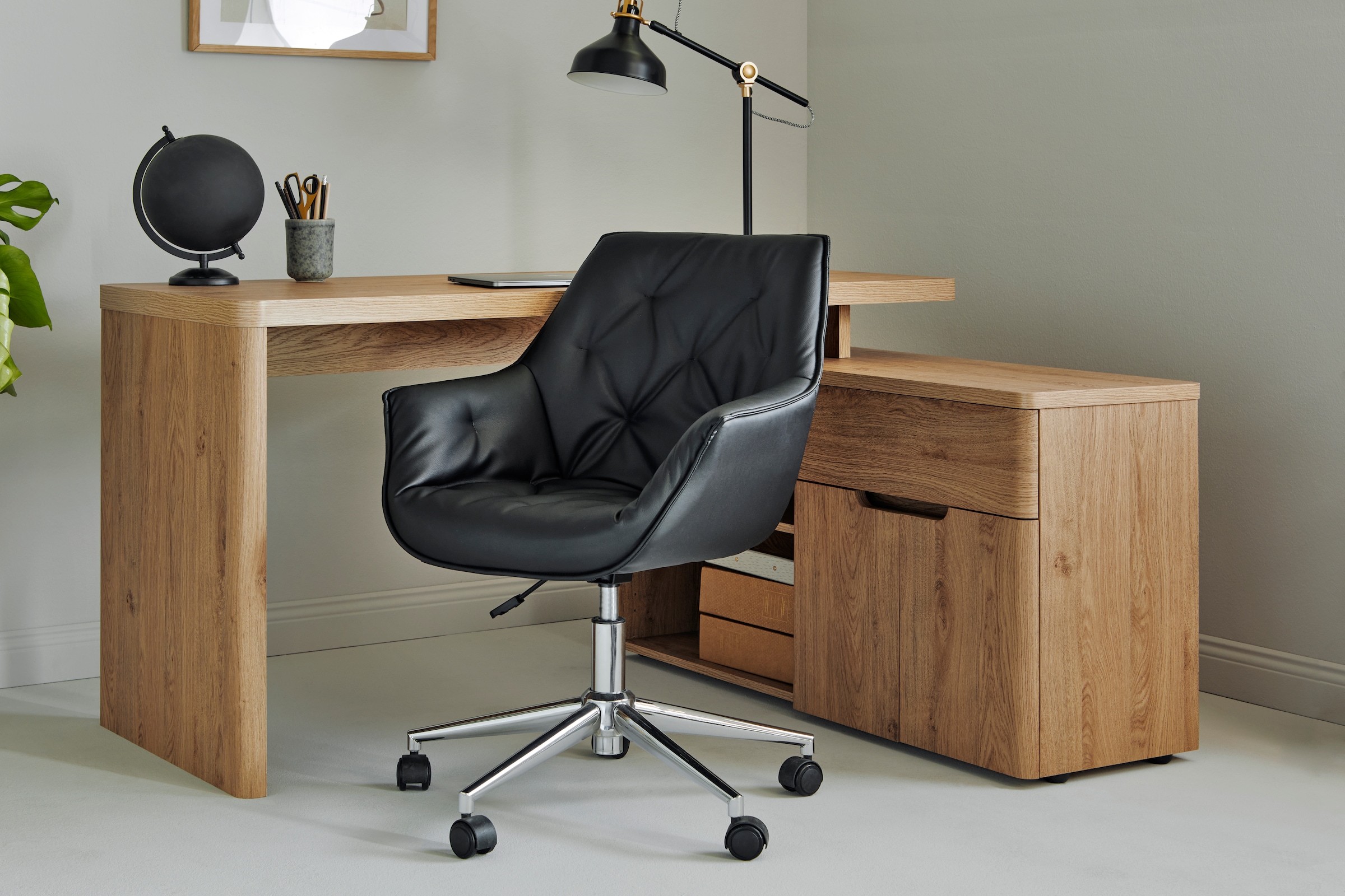 Jahnke Schreibtischstuhl »BOSS WORX«, 1 St., Kunstleder, Bürostuhl, Schreibtischstuhl, höhenverstellbar, Kunstlederbezug