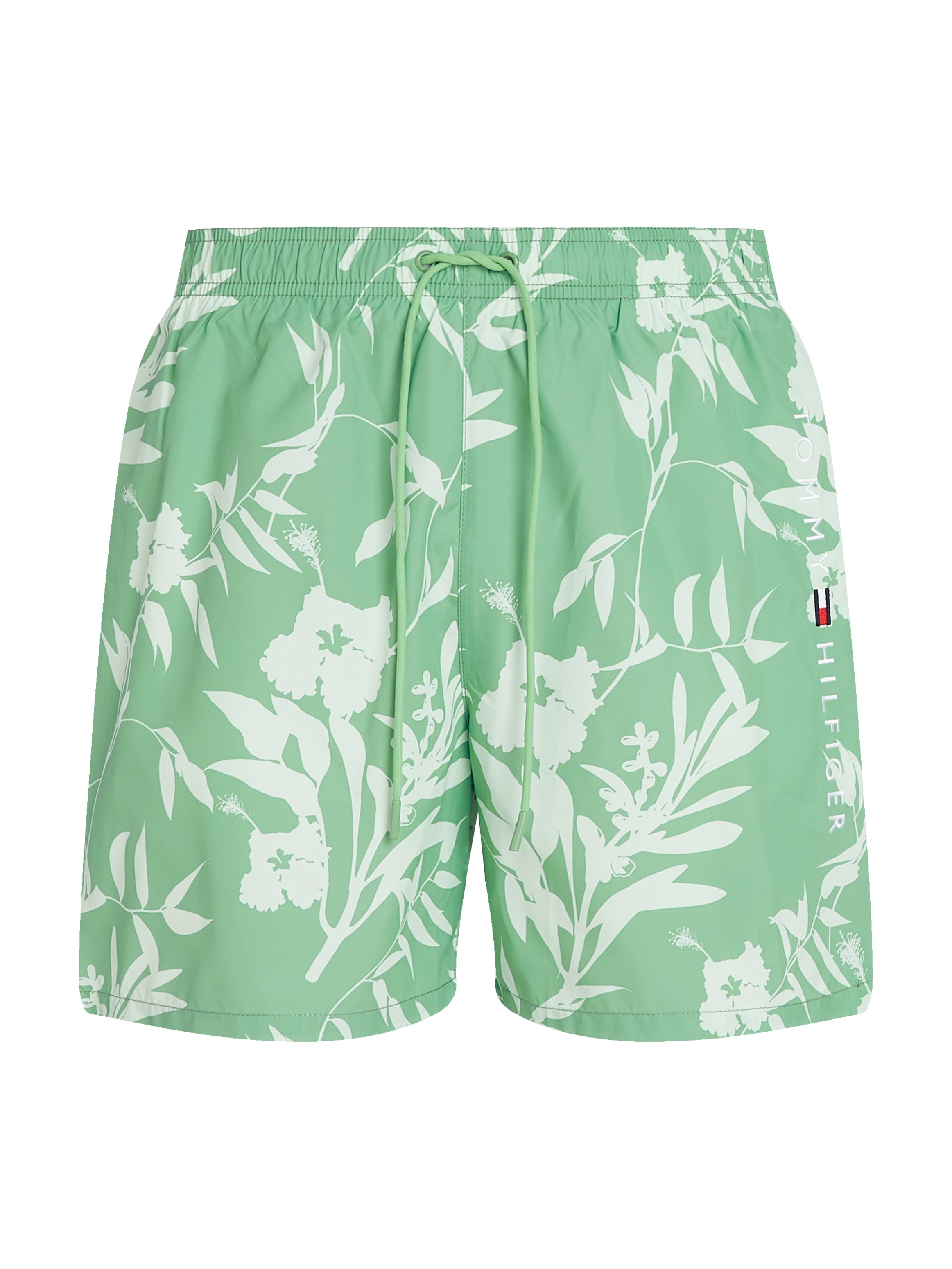 Tommy Hilfiger Swimwear Badeshorts »MEDIUM DRAWSTRING PRINT«, mit tropischem Muster, mit Logostickerei