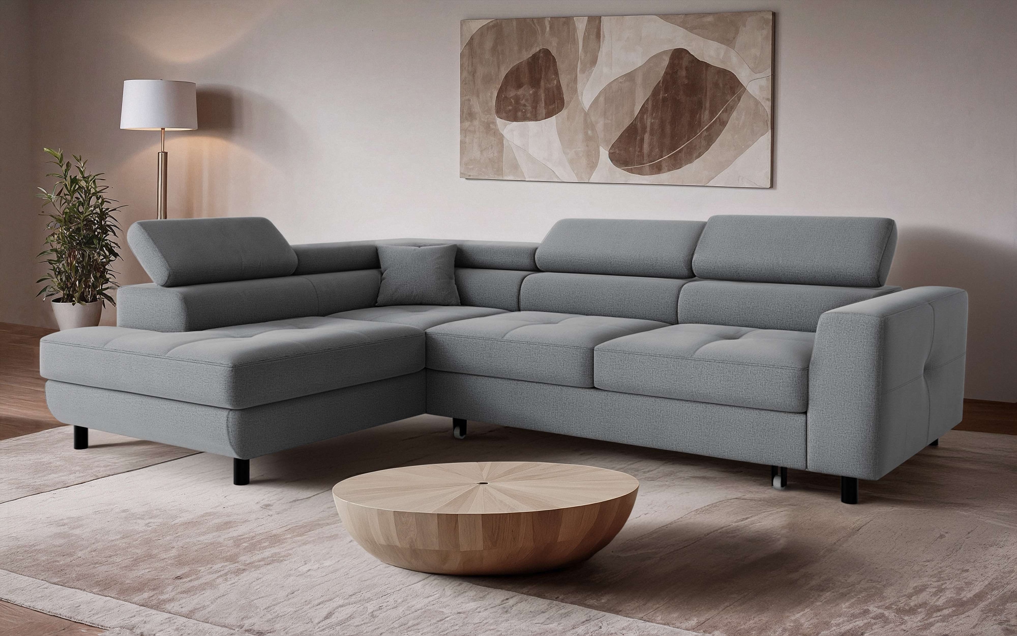 OTTO home »AADEN Schlafsofa 254 cm - OTTO. Verlässliche Qualität.« mit Bettfunktion, Bettkasten, Kopfstützen, rechts/links bestellbar