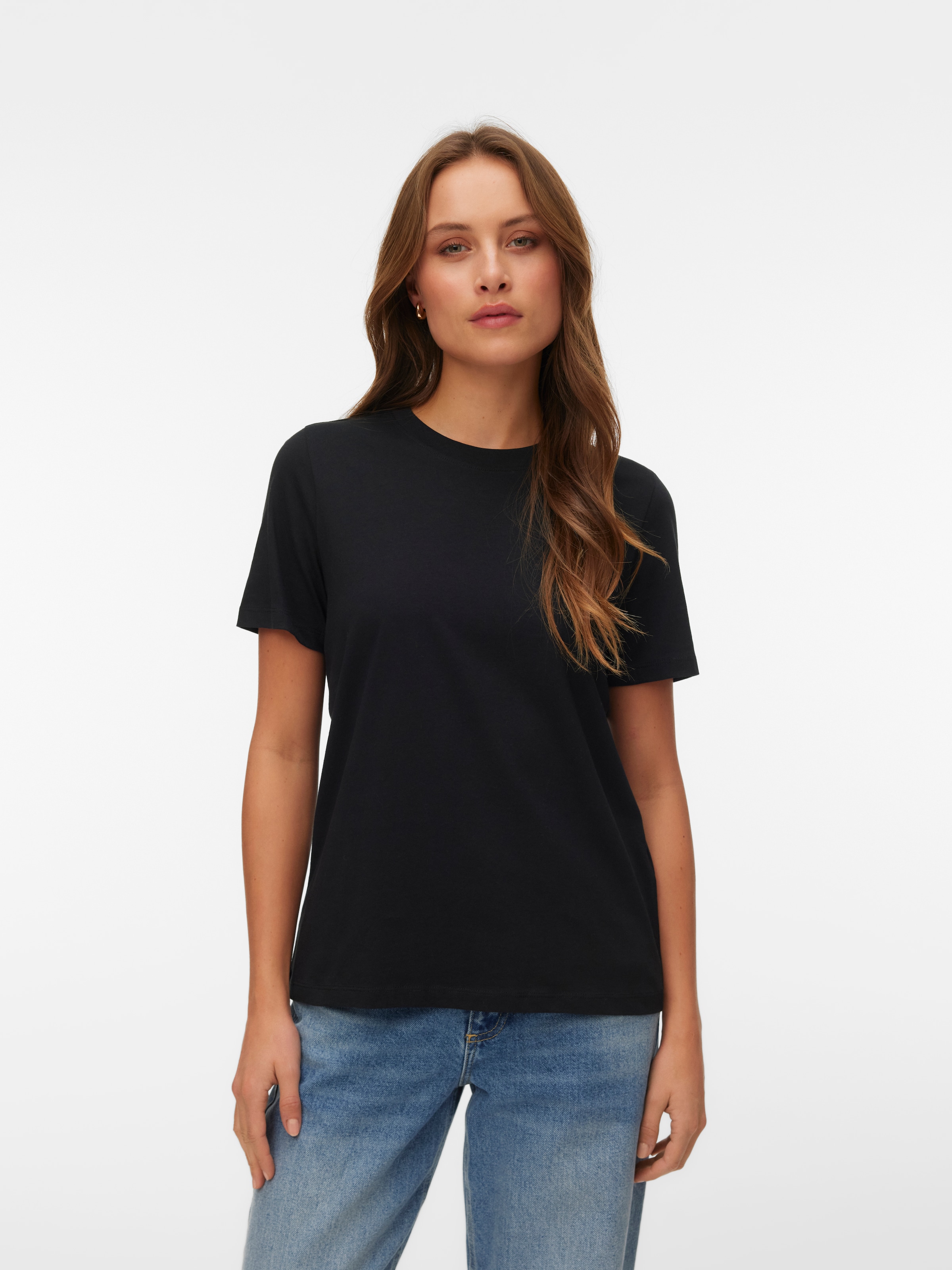 Vero Moda T-Shirt »VMPAULINA SS T-SHIRT 2-PACK JRS« Packung, 2 Baumwolle, regular fit