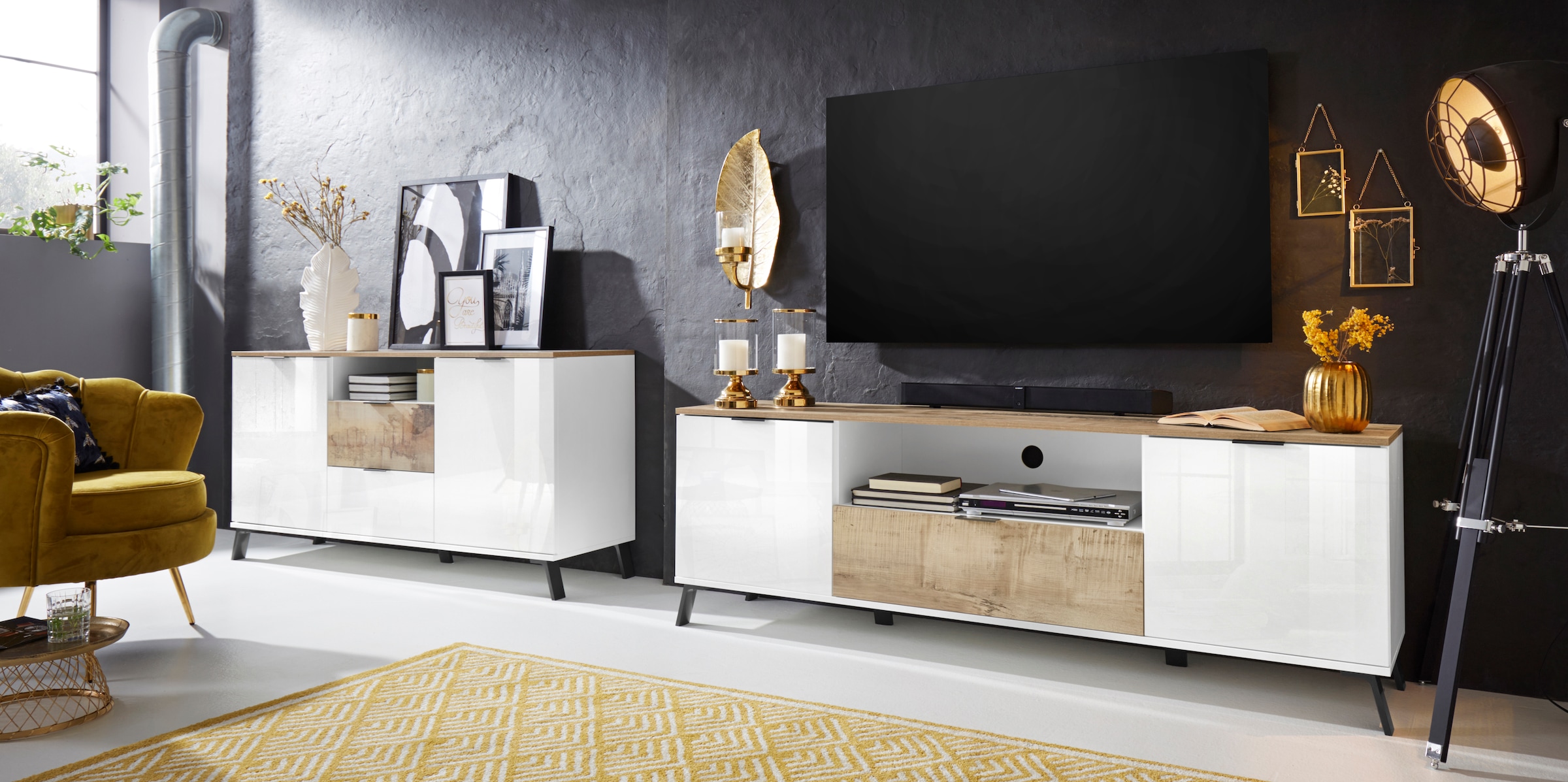 INOSIGN Lowboard »CASANOVATV-Board, TV-Schrank«, Breite ca. 180 cm