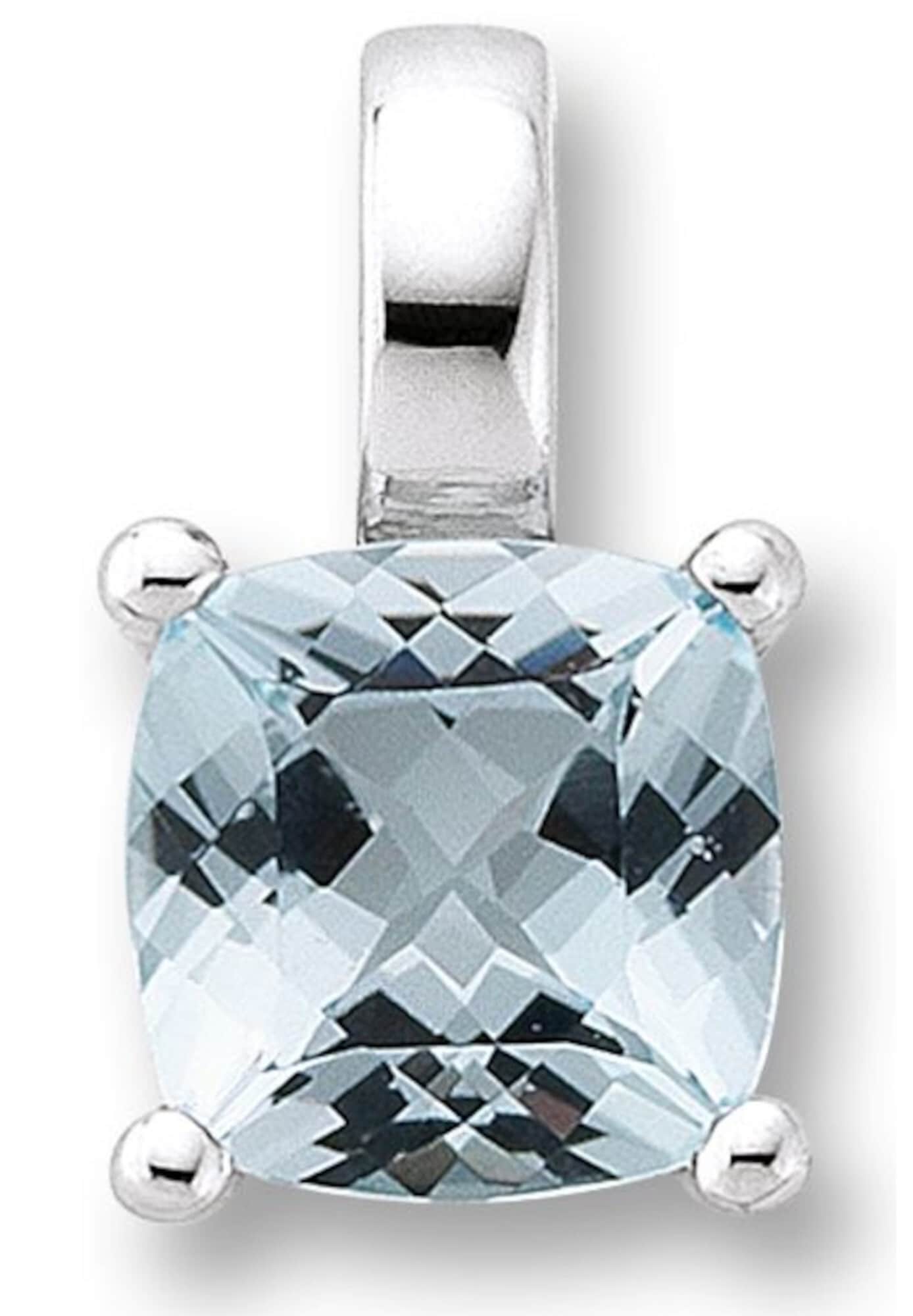 ONE ELEMENT Kettenanhänger »Blau Topas Anhänger aus 333 Weißgold«