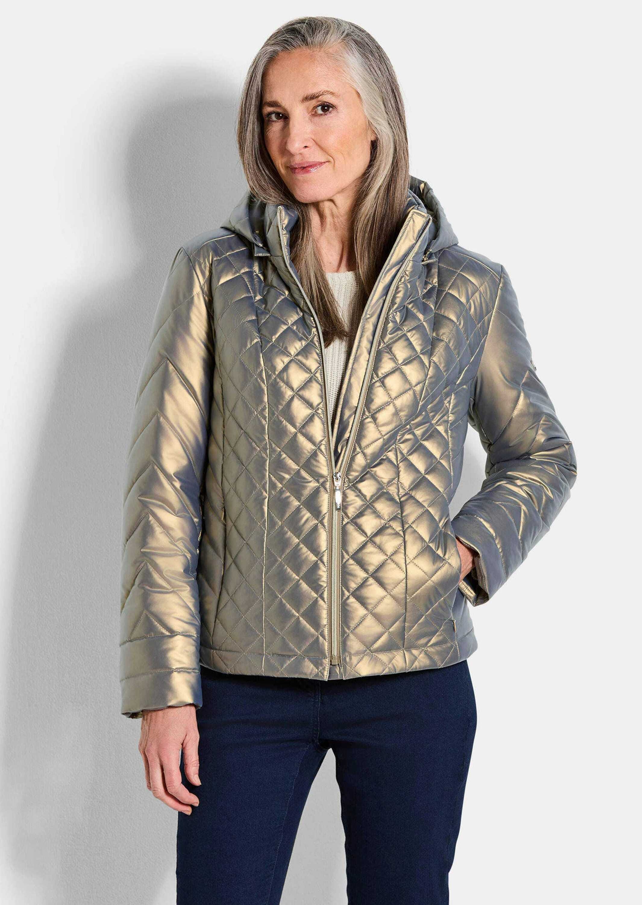 GOLDNER Steppjacke »Steppjacke im Metallic-Look«