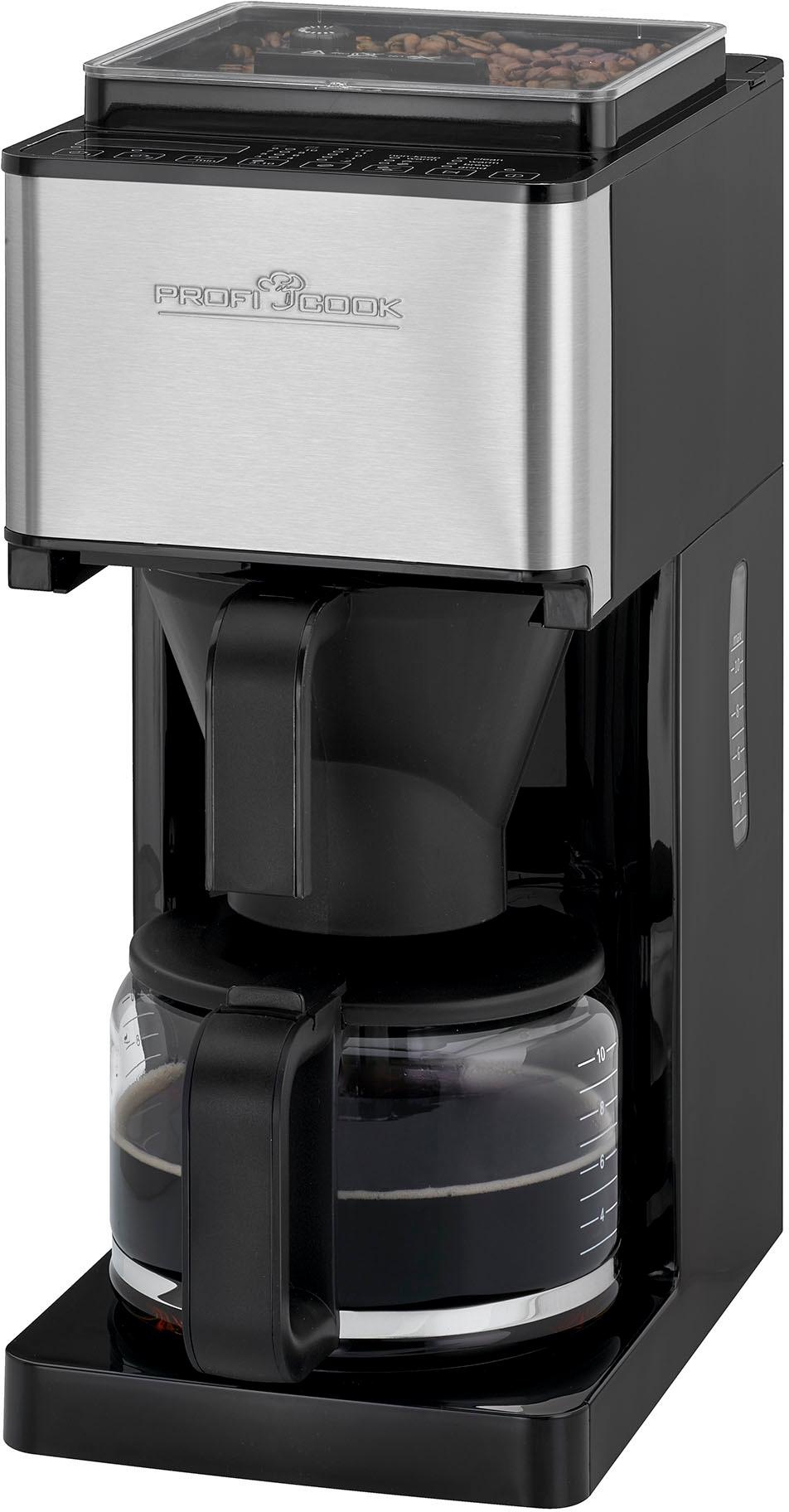 ProfiCook Kaffeemaschine mit Mahlwerk »PC-KA 1138«, Papierfilter, 1x4