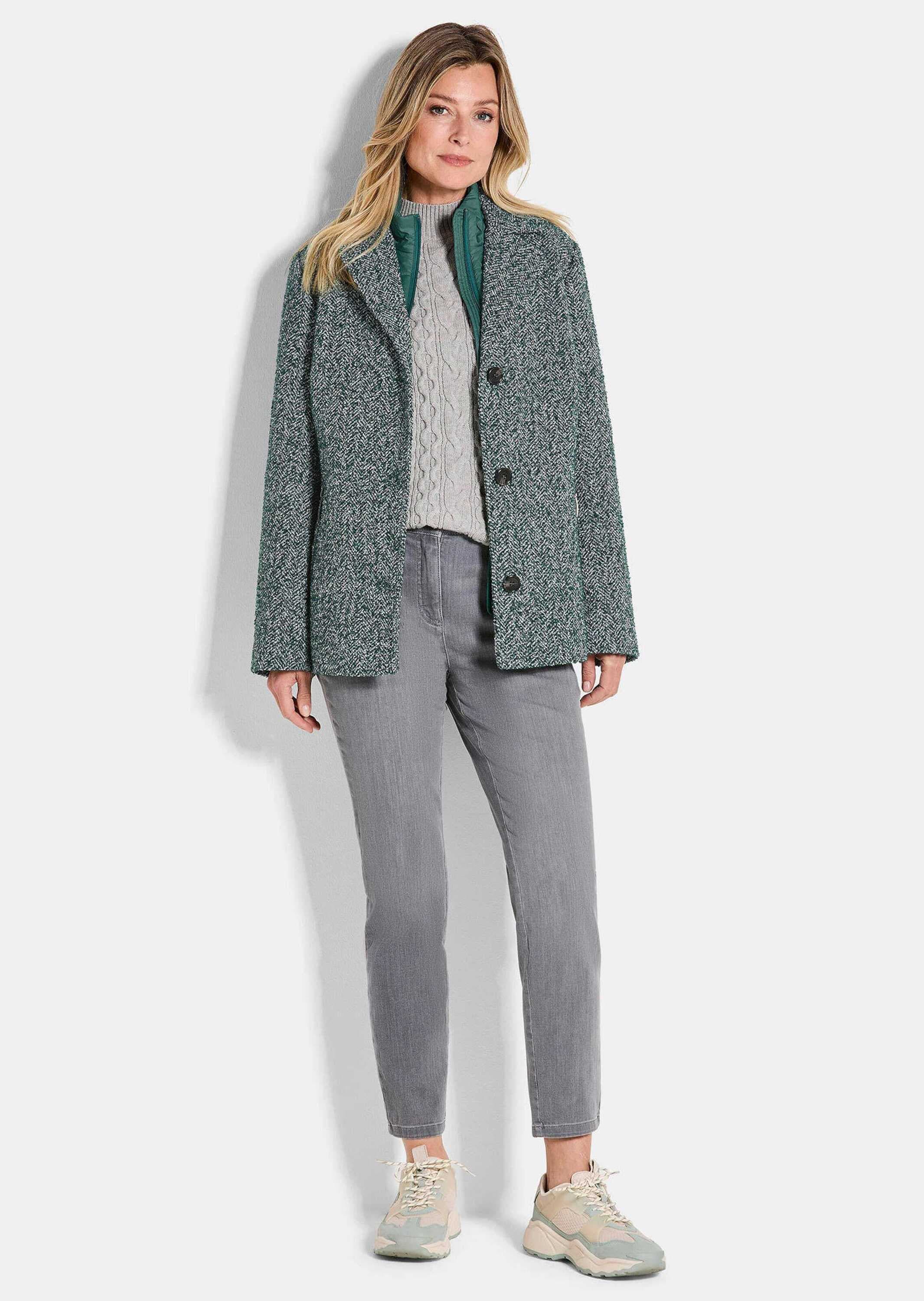 GOLDNER Kurzjacke »Moderne Wolljacke mit Steppeinsatz« Mit Steppeinsatz