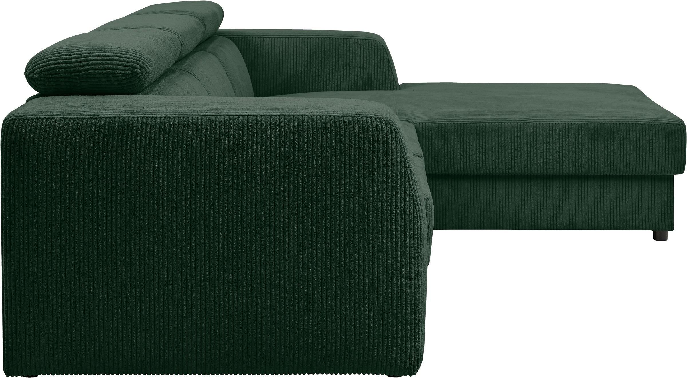 WERK2 Ecksofa »Cherry, modernes Sofa mit Komfortfunktionen, Breite 270cm, L-Form,« bequem, mit verstellbaren Kopfteilen, Schlaffunktion und Bettkasten