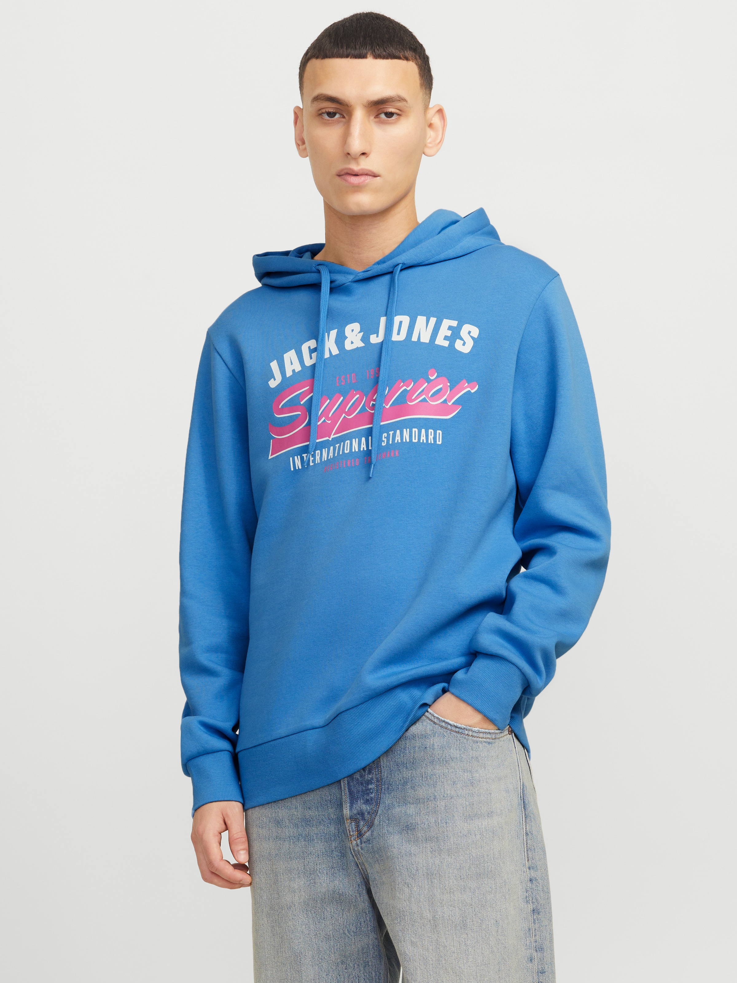 Jack & Jones Kapuzensweatshirt »JJELOGO SWEAT HOOD 2 COL 24/25 NOOS«, mit Logo Print
