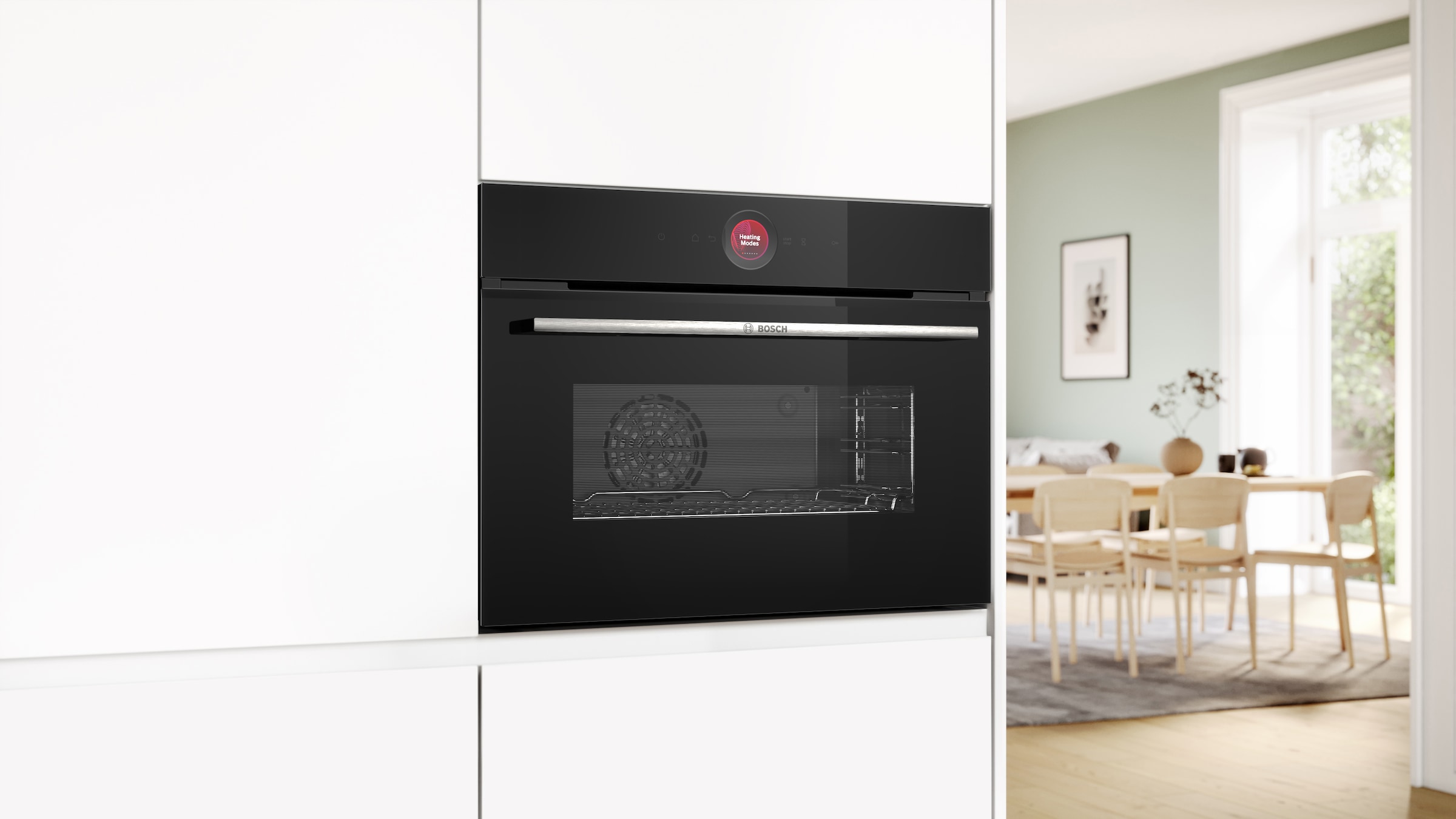 BOSCH Einbaubackofen Serie 8 »CBG7341B1«, mit Teleskopauszug nachrüstbar, AirFry-Funktion