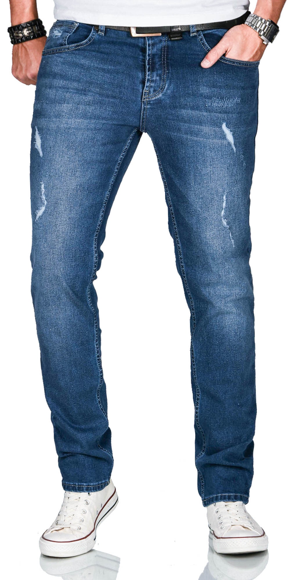 Alessandro Salvarini Slim-fit-Jeans »A. Salvarini Herren Jeans Multi AS160-AS165«