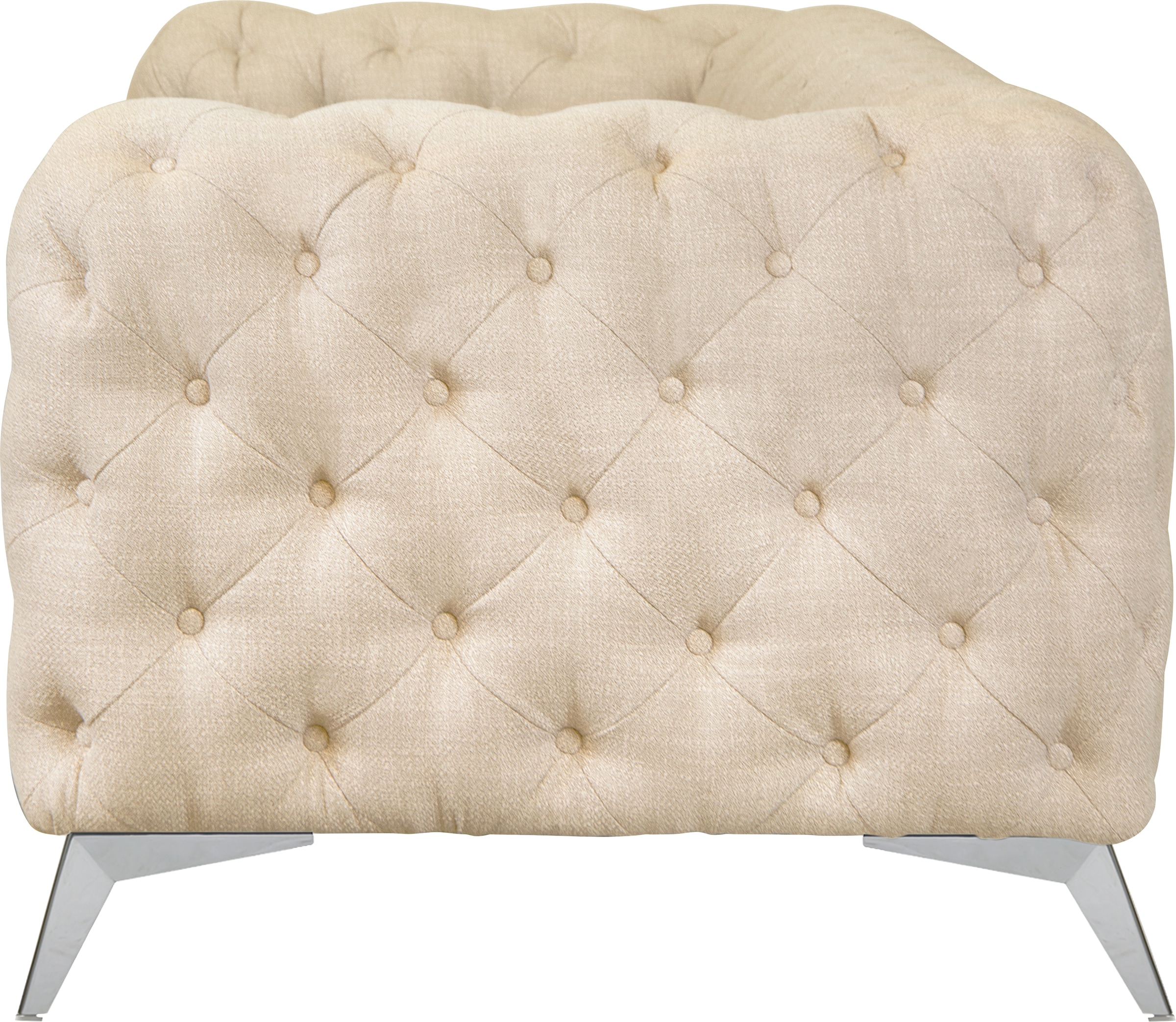 Leonique Chesterfield-Sofa »Glynis« aufwändige Knopfheftung, moderne Chesterfield Optik, Fußfarbe wählbar