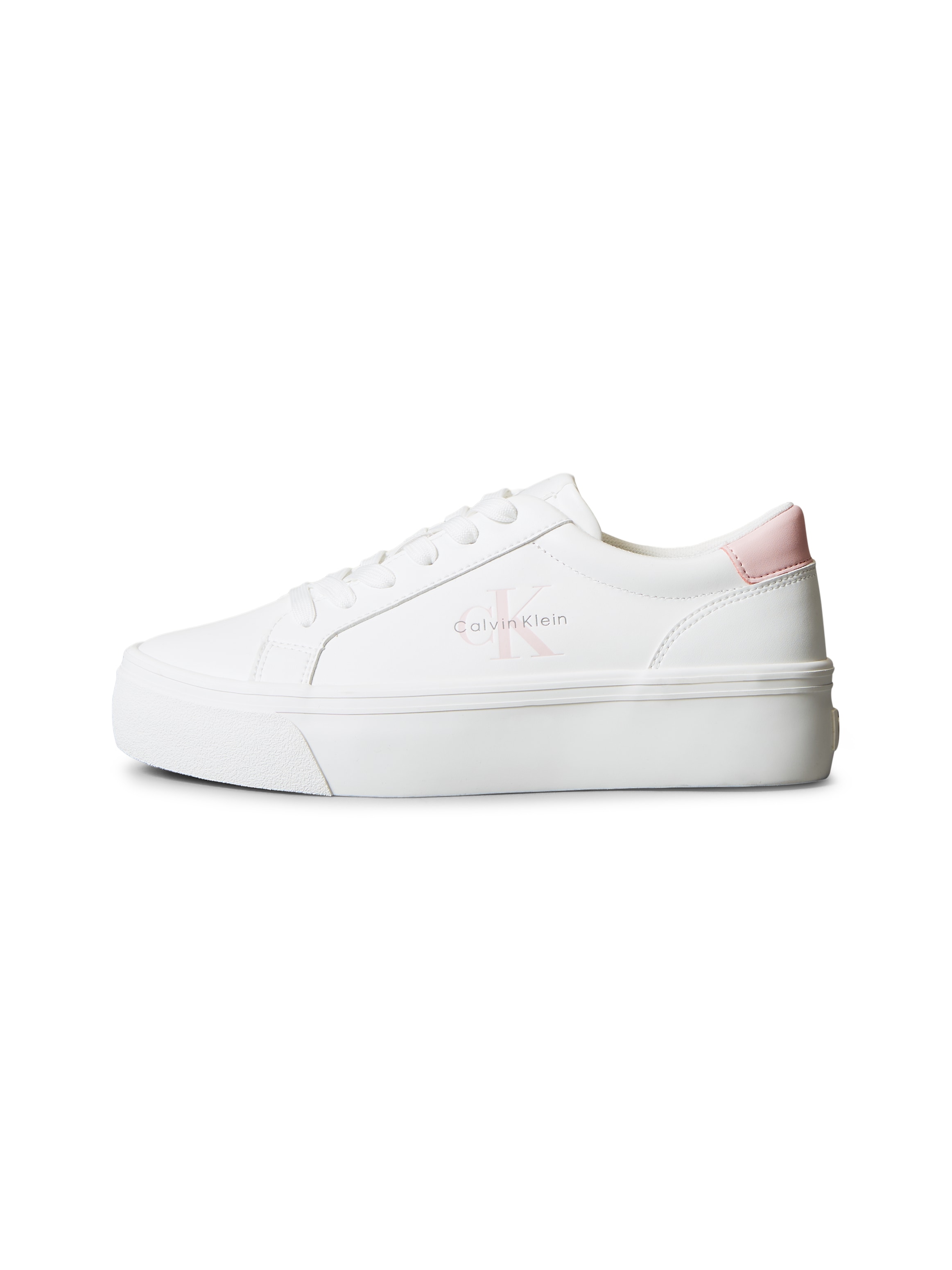 Calvin Klein Jeans Plateausneaker »VULC FLATF LTH LOGO TAG«, Schnürschuh, Halbschuh, Freizeitsneaker mit softem Schaftrand