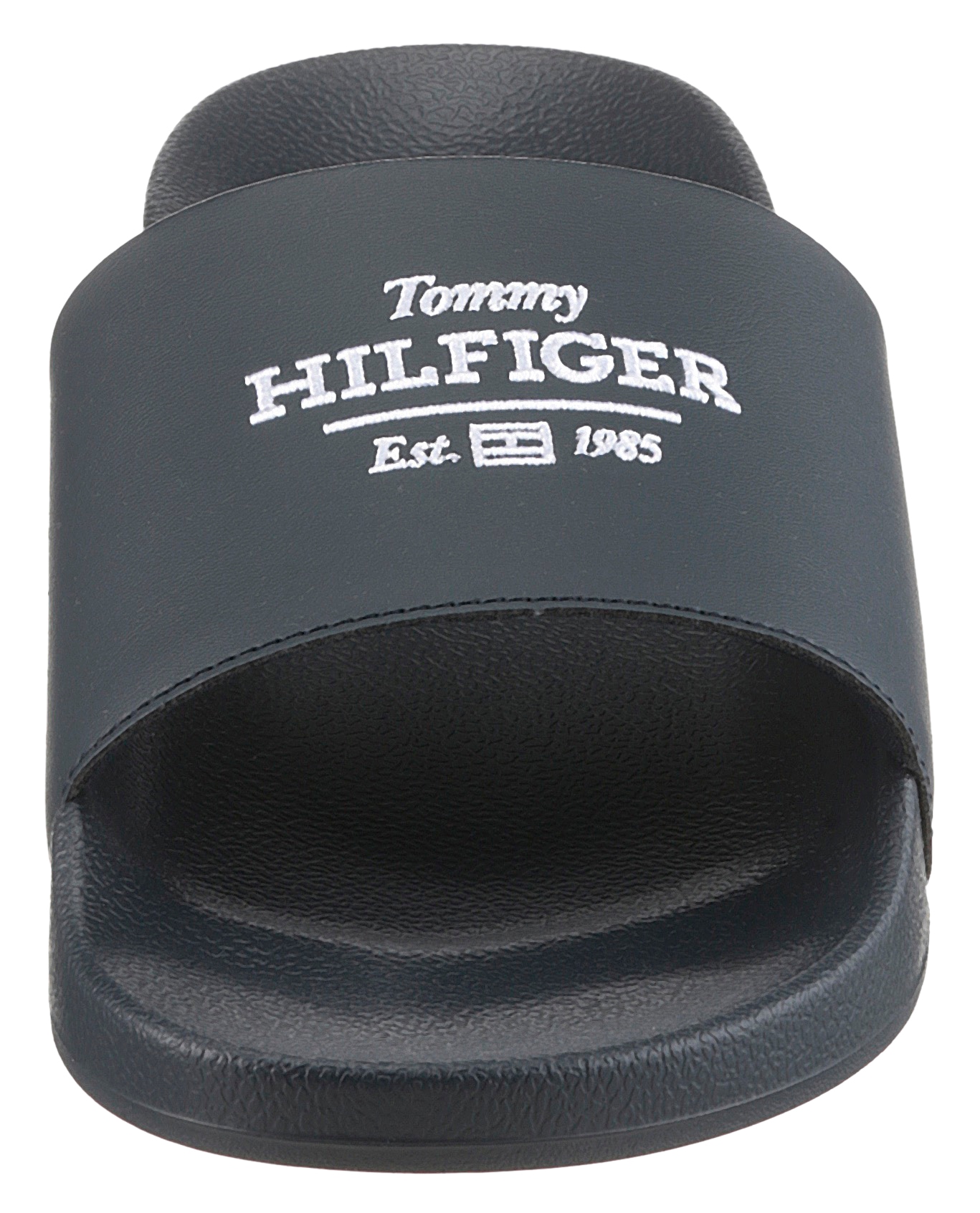 Tommy Hilfiger Pantolette »EMBROID HILFIGER 85 POOL SLIDE«  , Sommerschuh, Schlappen, Badeschuh mit Logostickerei