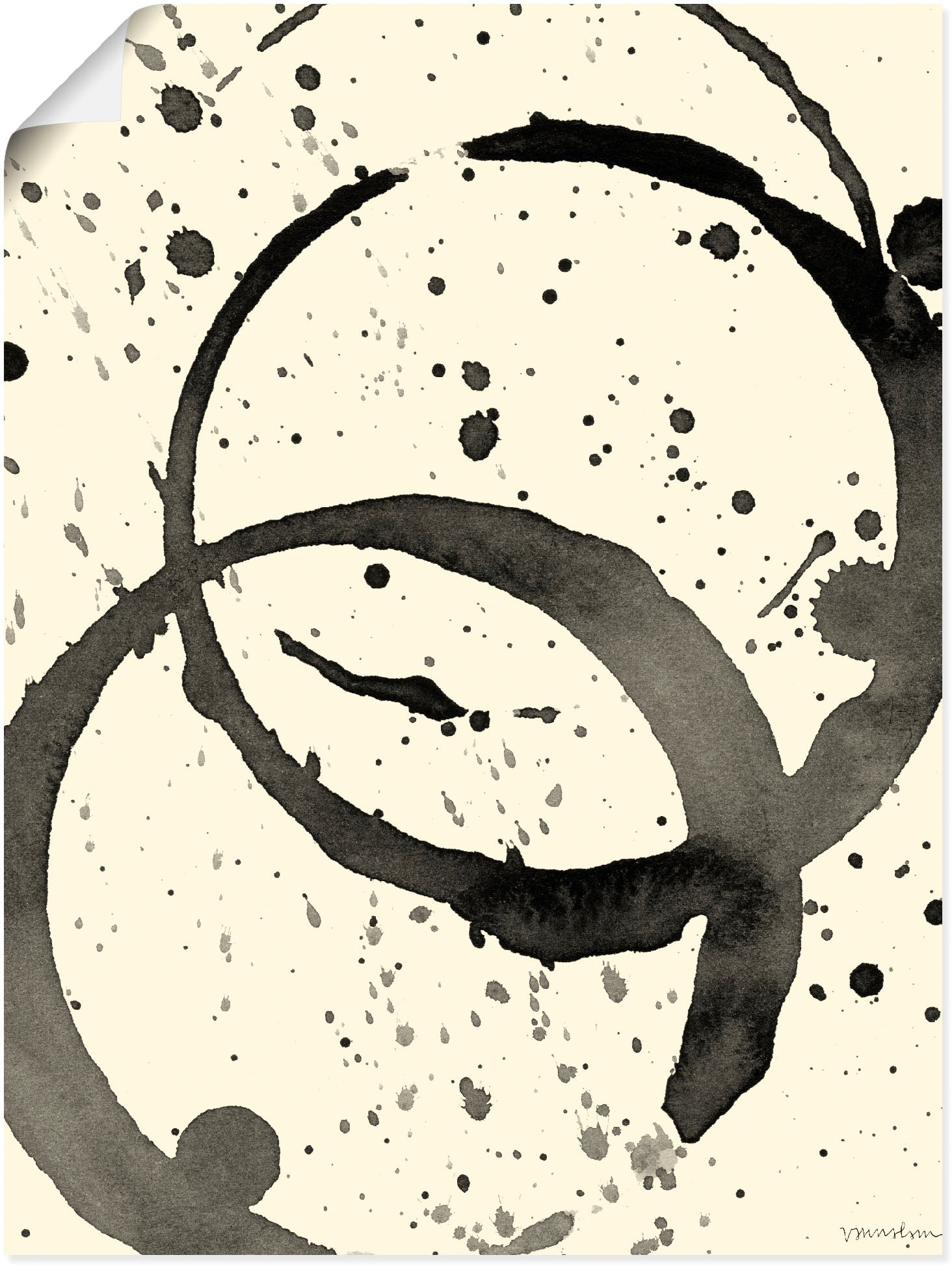 Artland Poster »Farbränder III«, Muster, (1 St.), als Alubild, Leinwandbild, Wandaufkleber oder Poster in versch. Größen