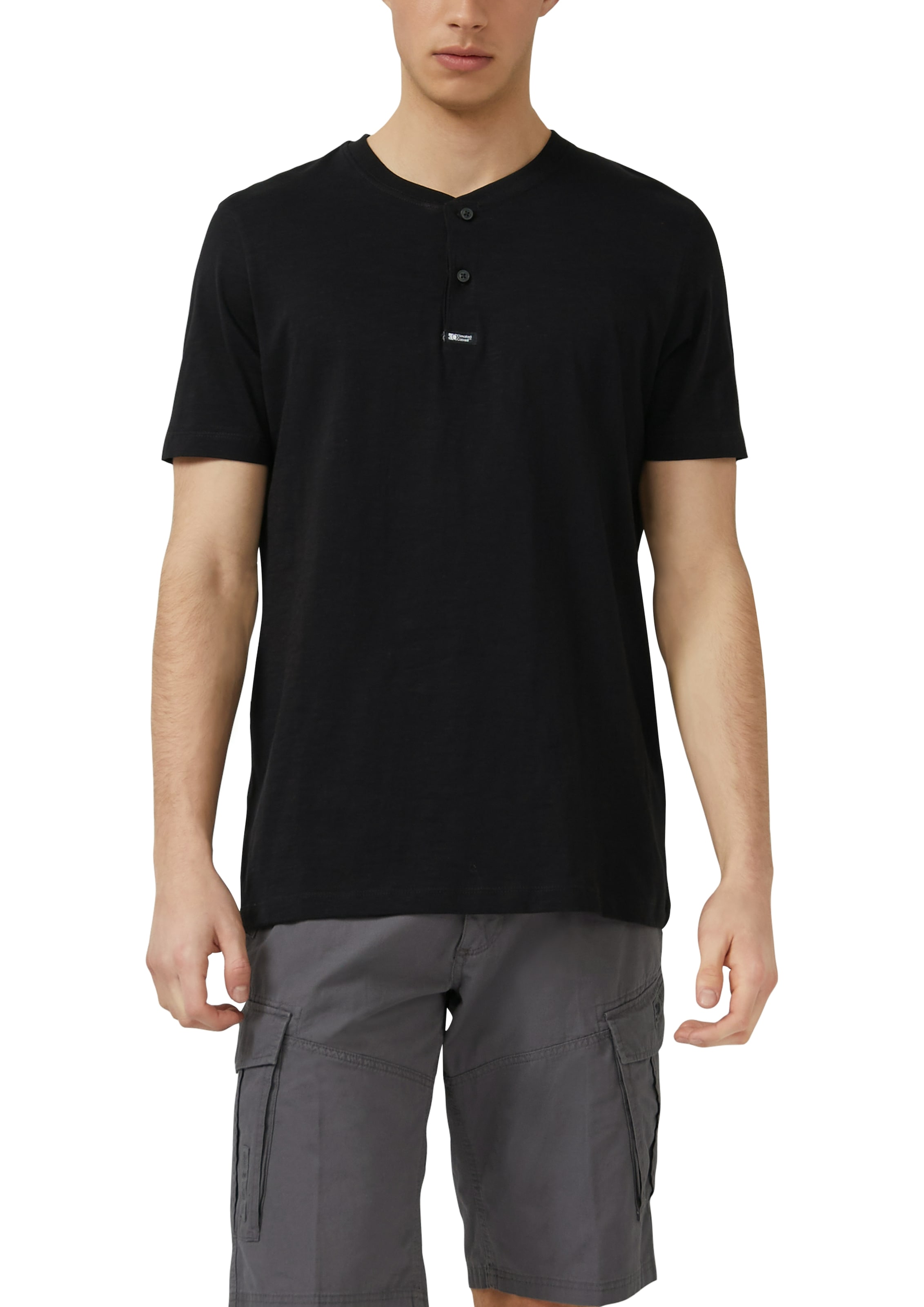 s.Oliver T-Shirt mit Henley Kragen