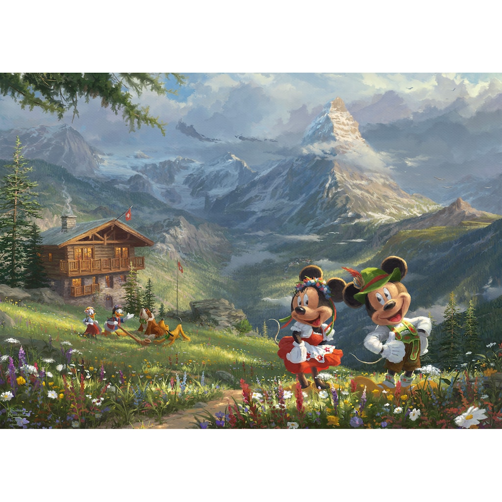 Schmidt Spiele Puzzle »Disney, Mickey & Minnie in den Alpen«