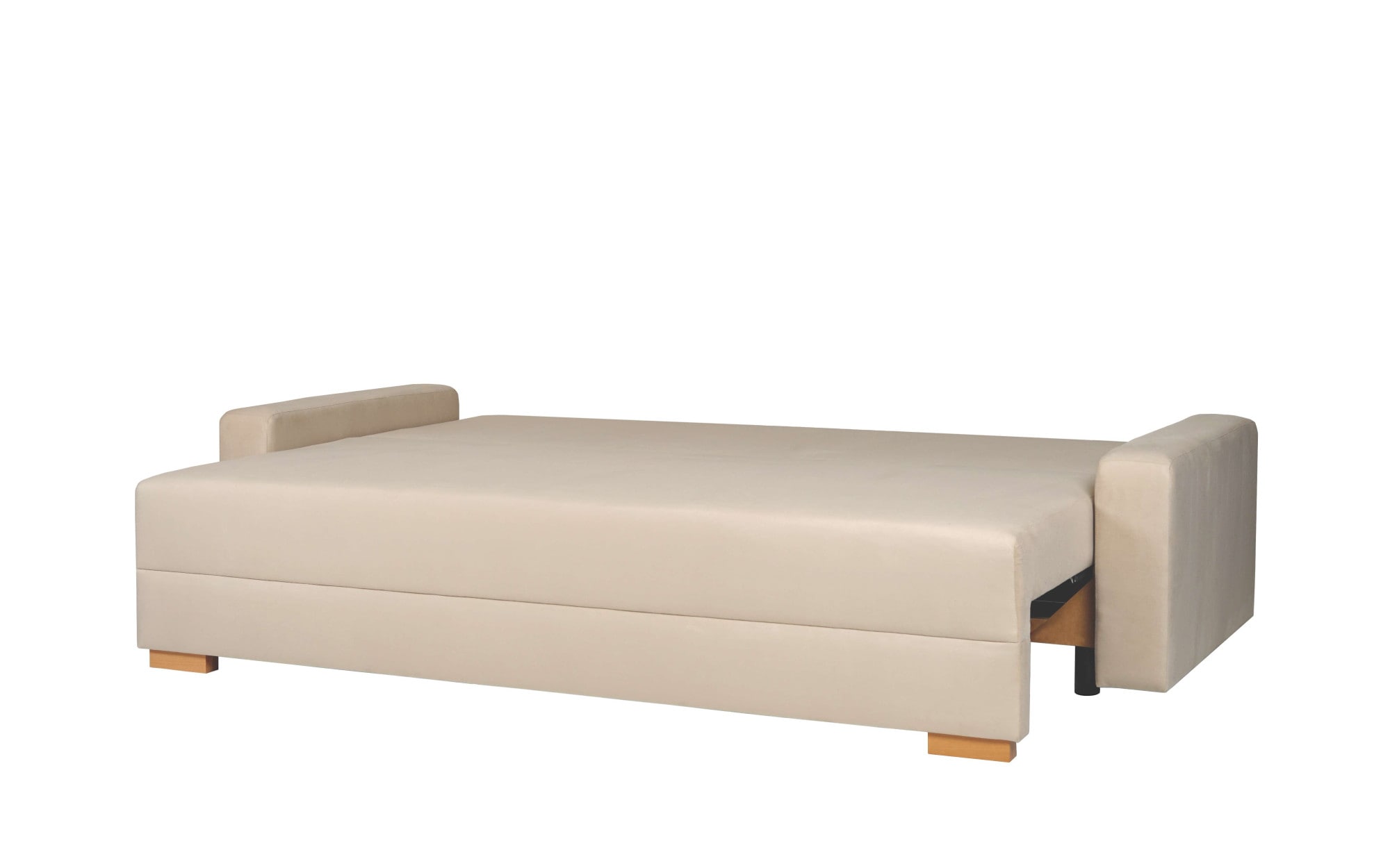 INOSIGN 3-Sitzer »SHERIDIAN Schlafsofa mit Bettkasten, in Feincord & Velvet«, mit Wellenunterfederung, moderne Bezüge, B/H/T 225/94/80