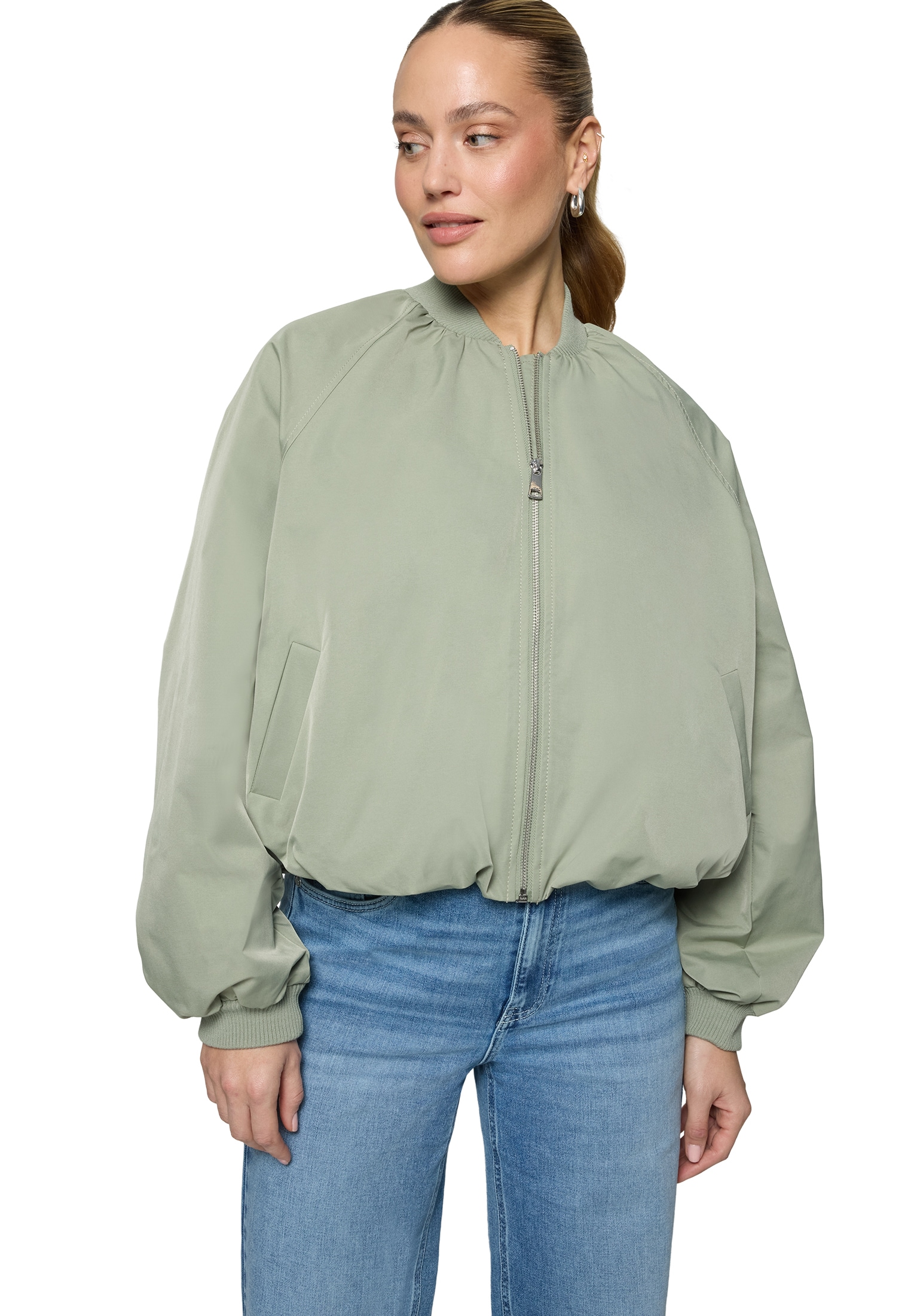 Zero Outdoorjacke »Bomberjacke mit Reißverschluss«