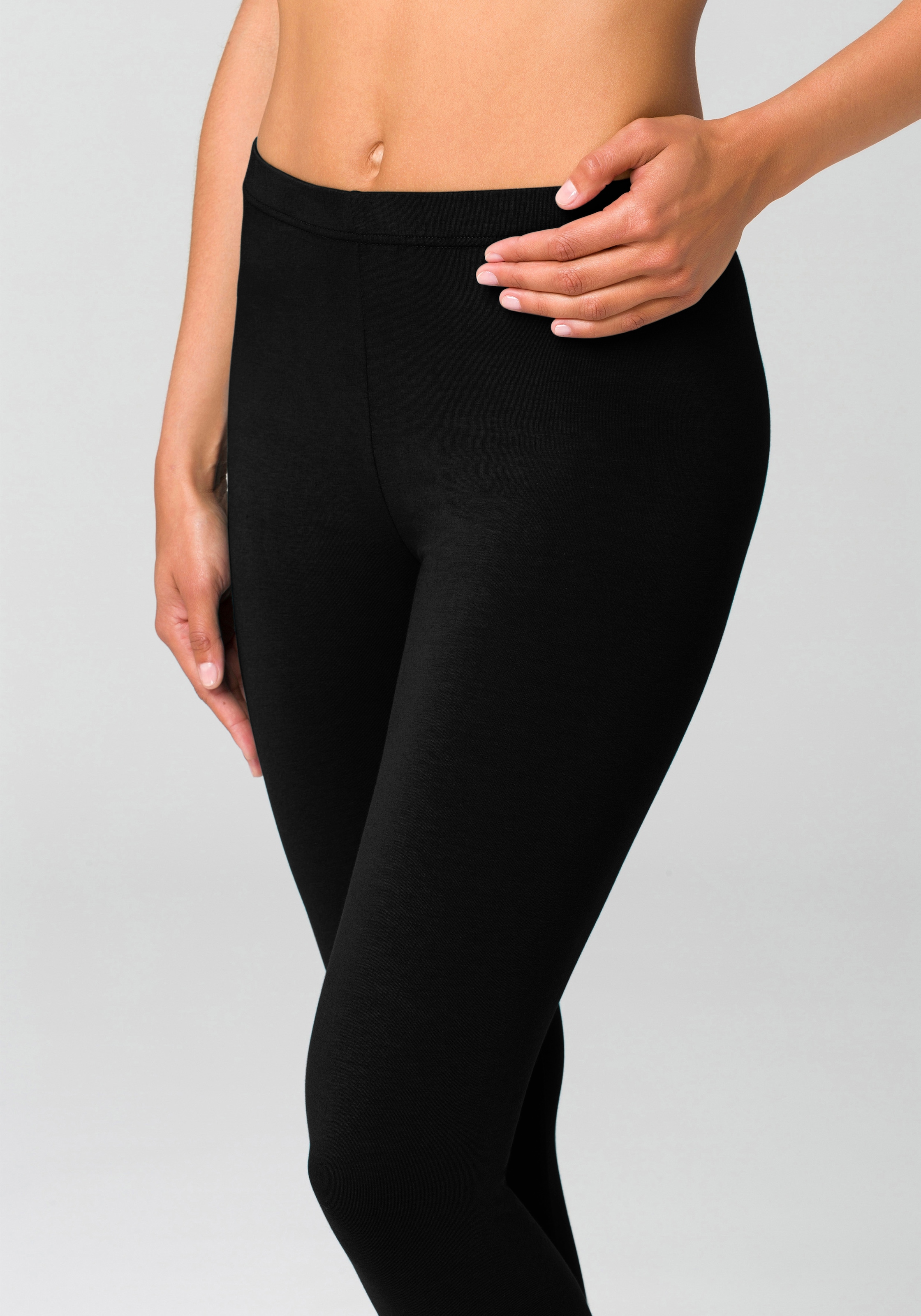 Vivance active Leggings, (2er-Pack), mit Gummibund, Loungewear