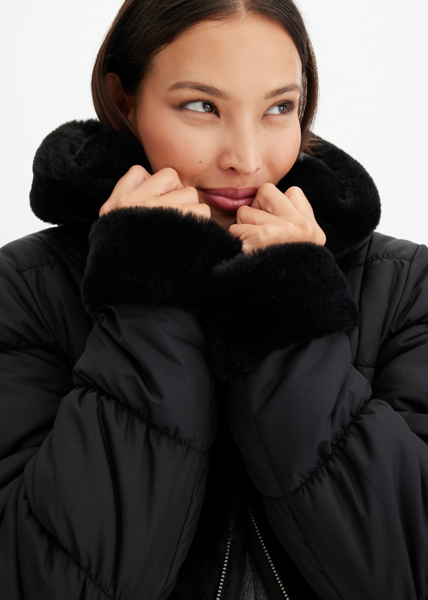 bonprix Steppjacke mit Kapuze