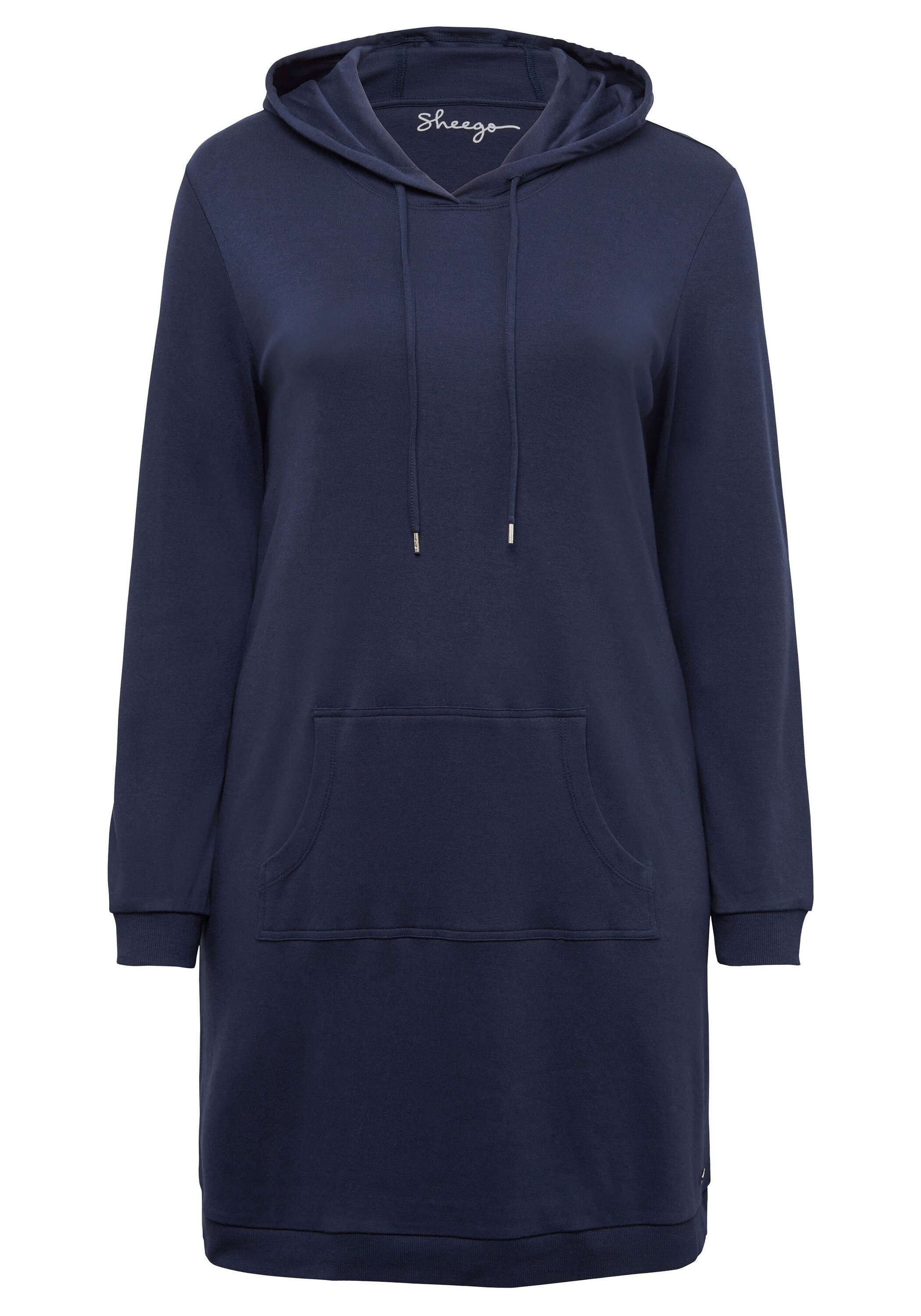 Sheego Sweatkleid »Sweatkleid mit Kapuze und Kängurutasche«