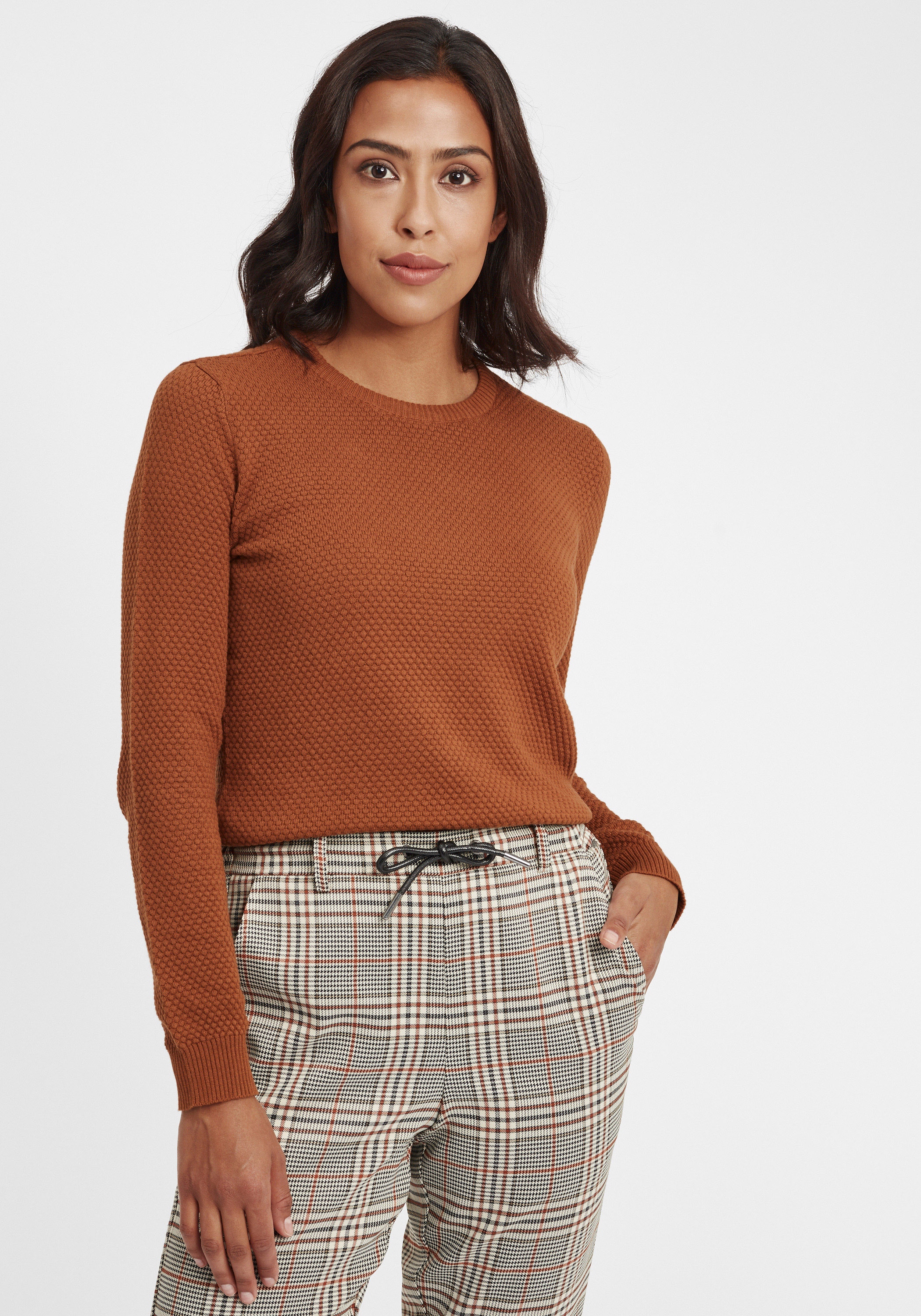 OXMO Strickfleece-Pullover »Strickpullover OXSarah«