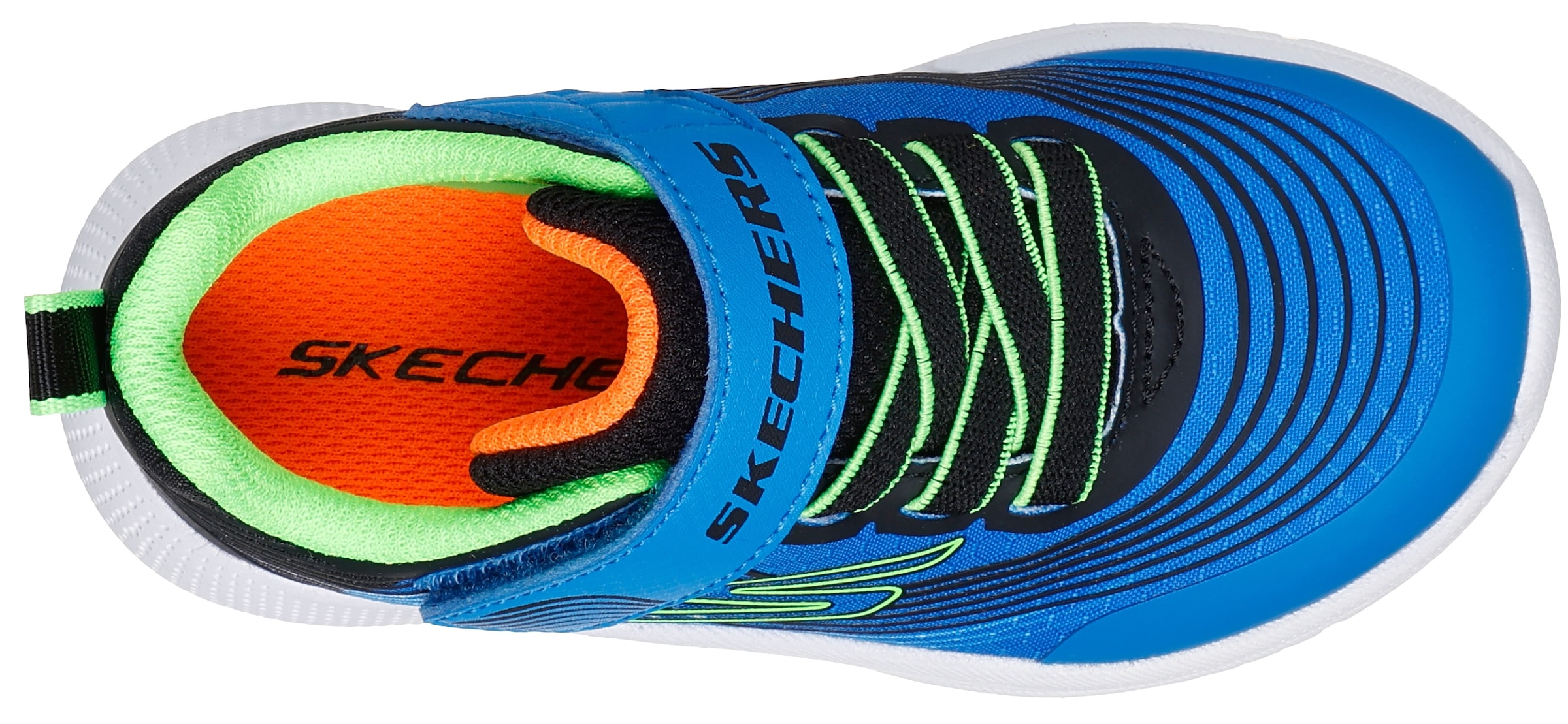 Skechers Sneaker »MICROSPEC ADVANCE«, Babyschuh mit zusätzlichem Gummizug, Größenschablone zum Download