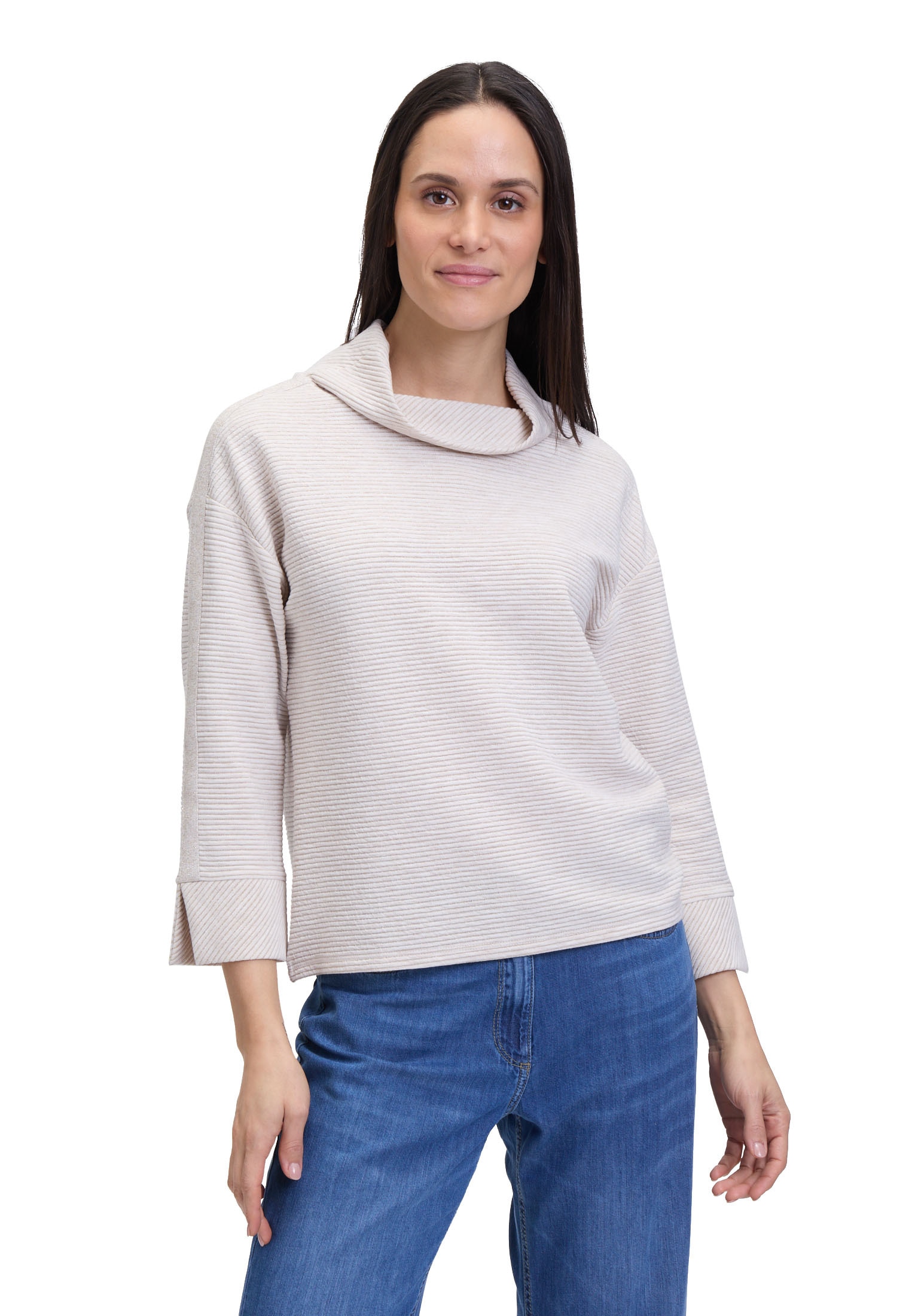 Betty Barclay Sweatshirt »Sweatshirt mit Rippenstruktur«