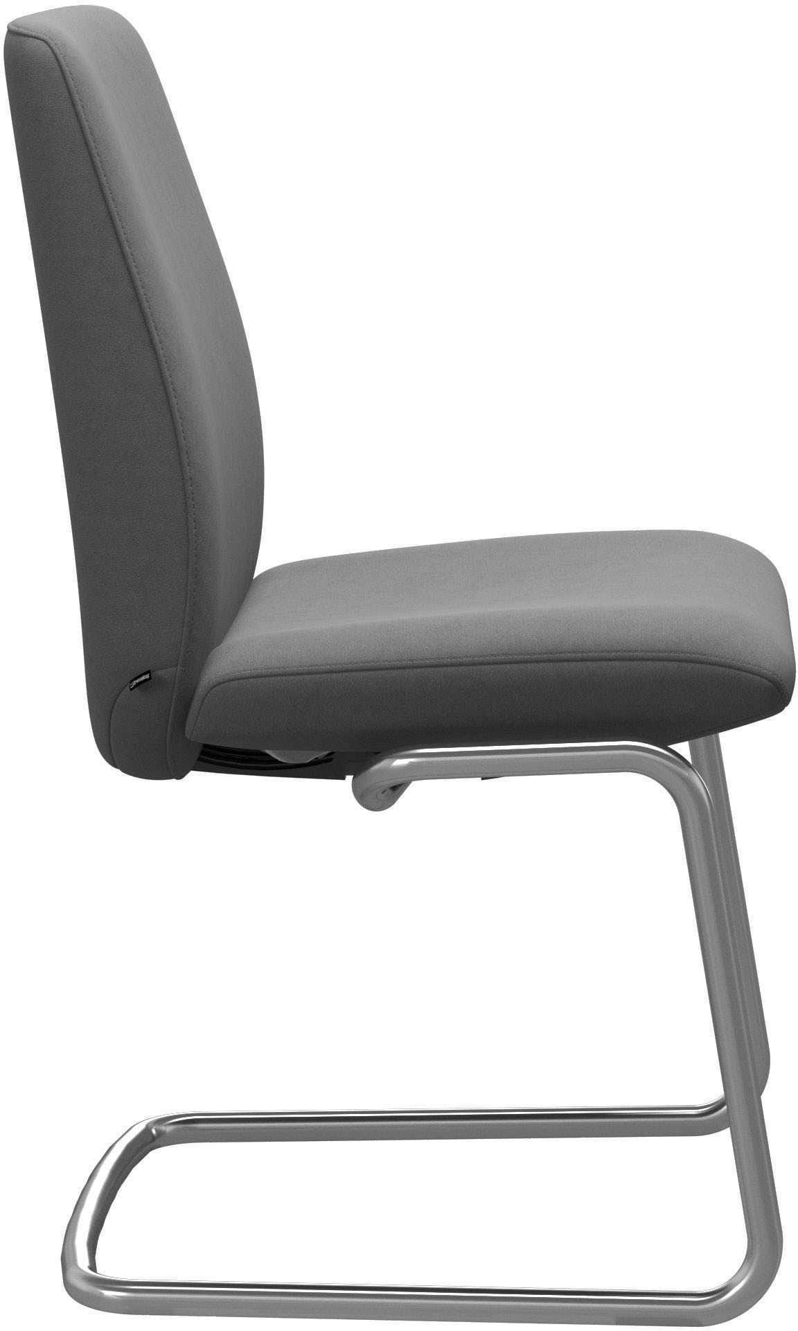 Stressless® Polsterstuhl »Laurel«, Microfaser DINAMICA, Low Back, Größe L, mit Beinen aus Stahl in Schwarz matt