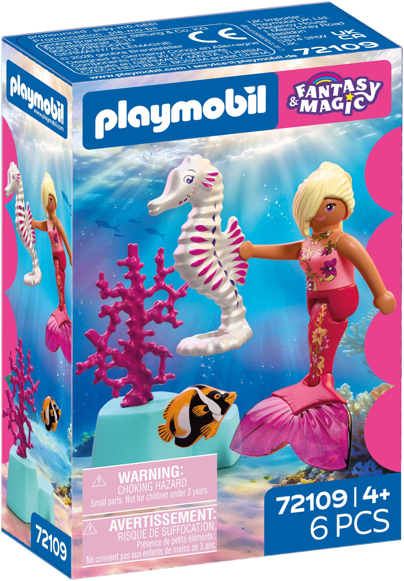 Playmobil® Konstruktions-Spielset »Meerjungfrau mit Seepferdchen (72109), Fantasy & Magic«