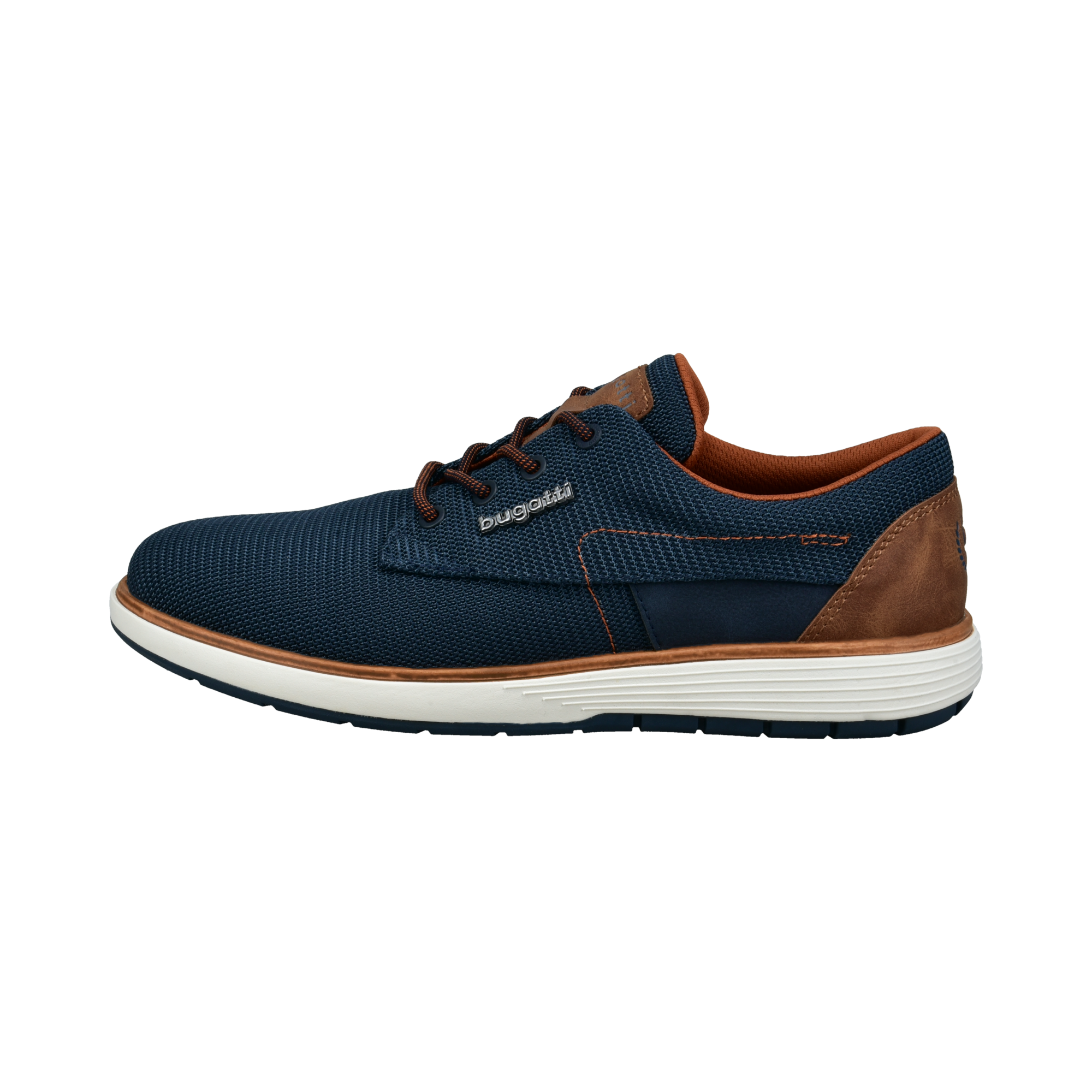 bugatti Schnürschuh  Schnürschuh, Halbschuh mit Kontrastbesatz an der Ferse