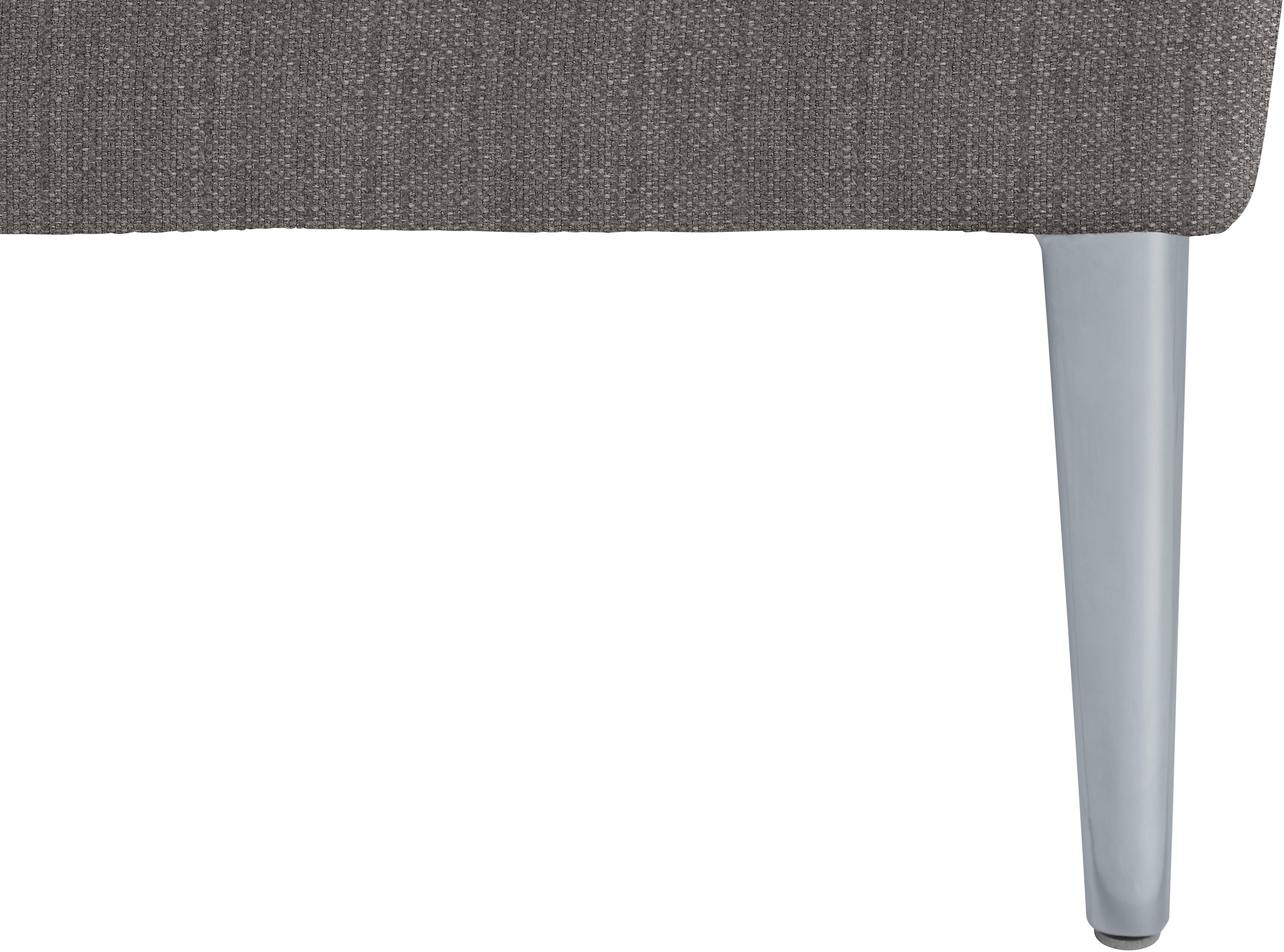 W.SCHILLIG Ecksofa »enjoy&MORE, Designsofa, elegant und bequem, L-Form« mit Sitztiefenverstellung, Füße silber matt, Breite 310 cm