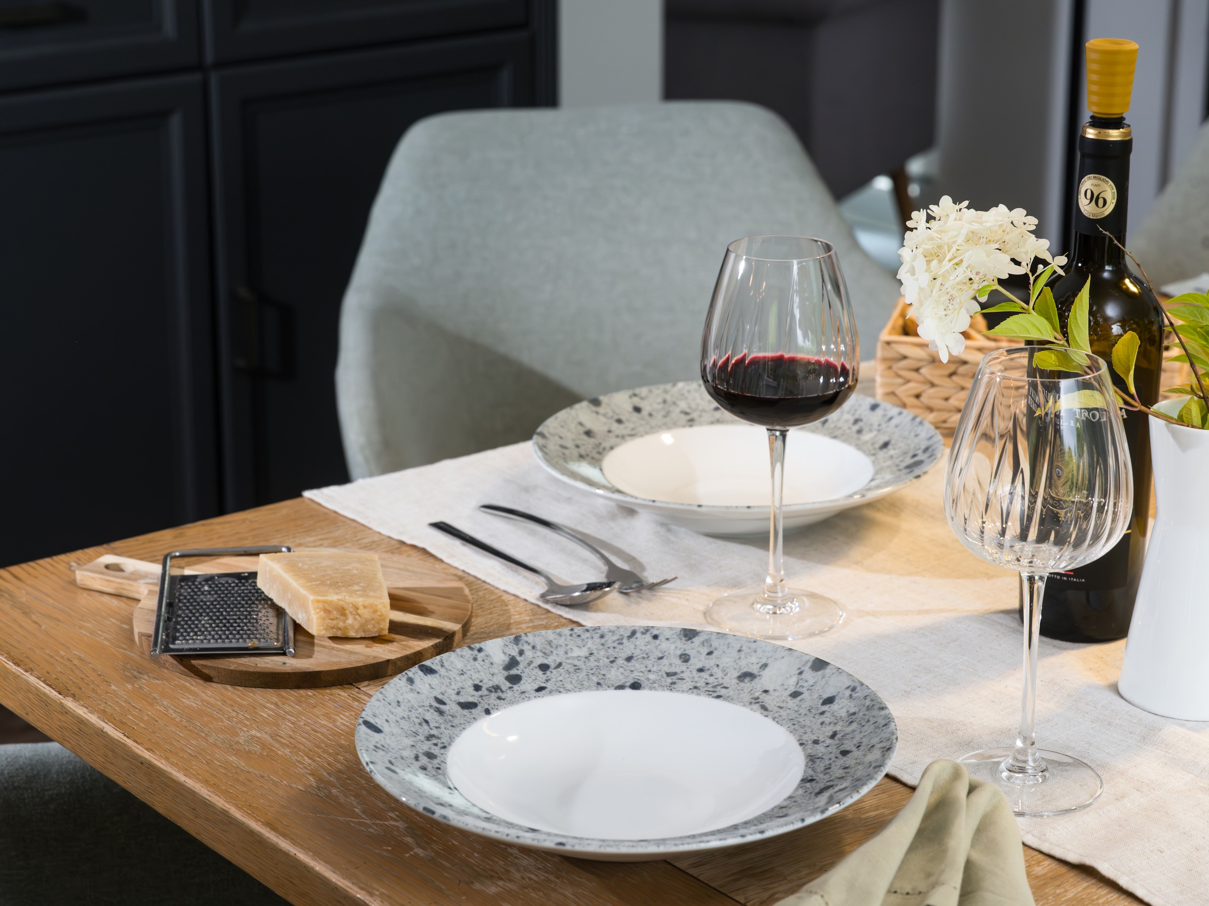 CreaTable Pastateller »Stone Collection Florenz, Teller-Set, 4-tlg.« Italienische Eleganz, Vielseitig einsetzbar