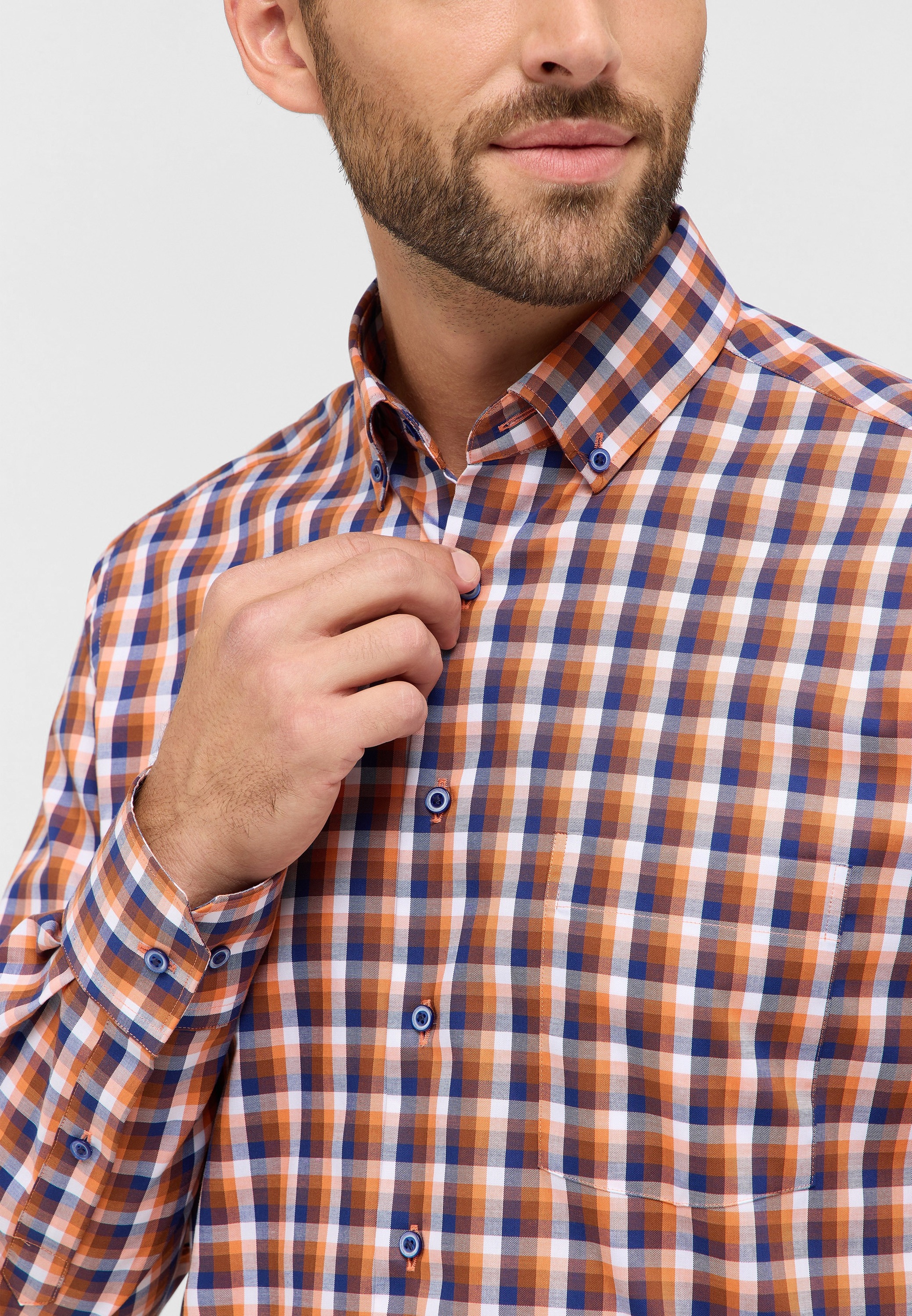 Eterna Langarmhemd »MODERN FIT«, NON IRON (bügelfrei)