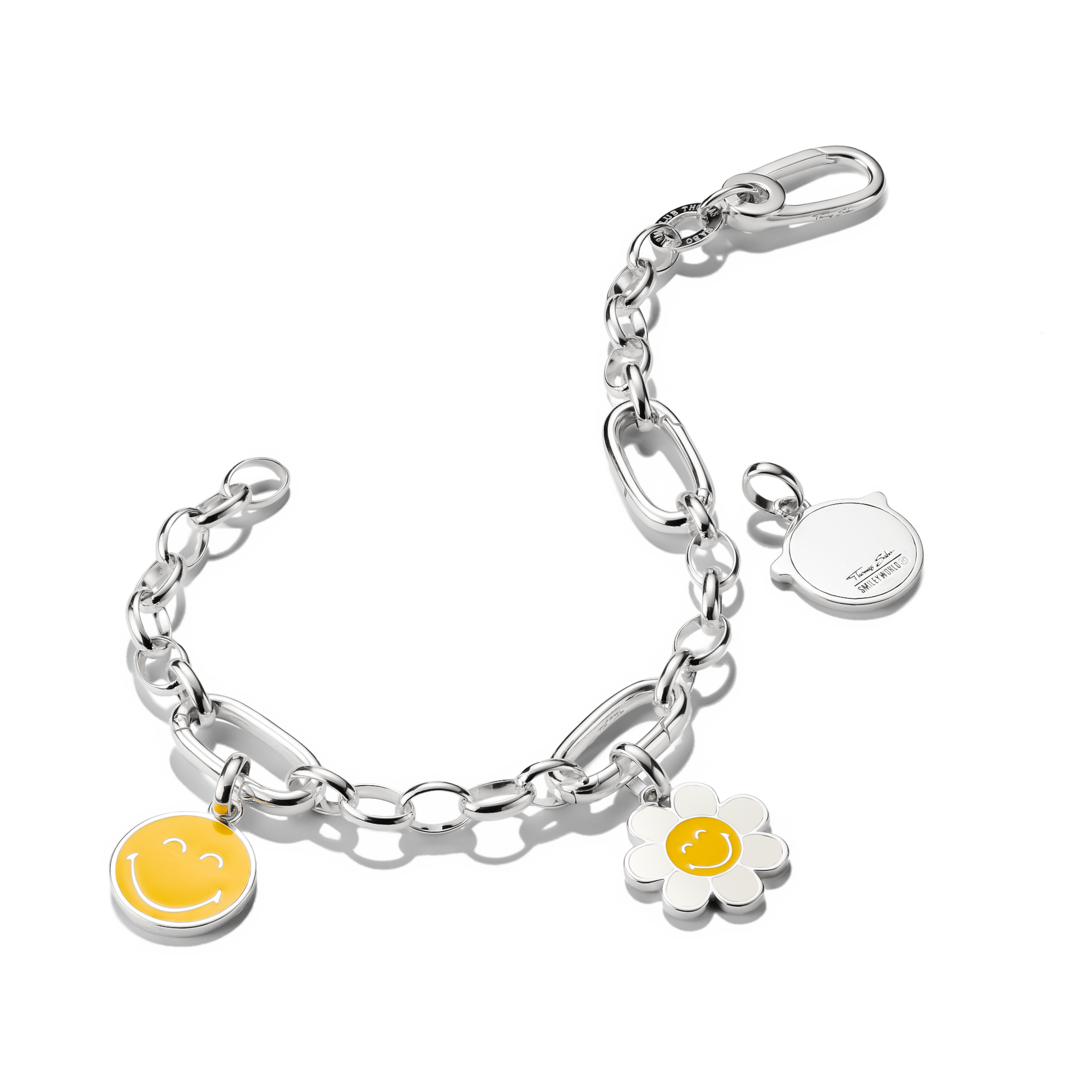 THOMAS SABO Charm-Einhänger »SMILEYWORLD® Sunglasses Charm - Connect« mit Zirkonia (synth.)