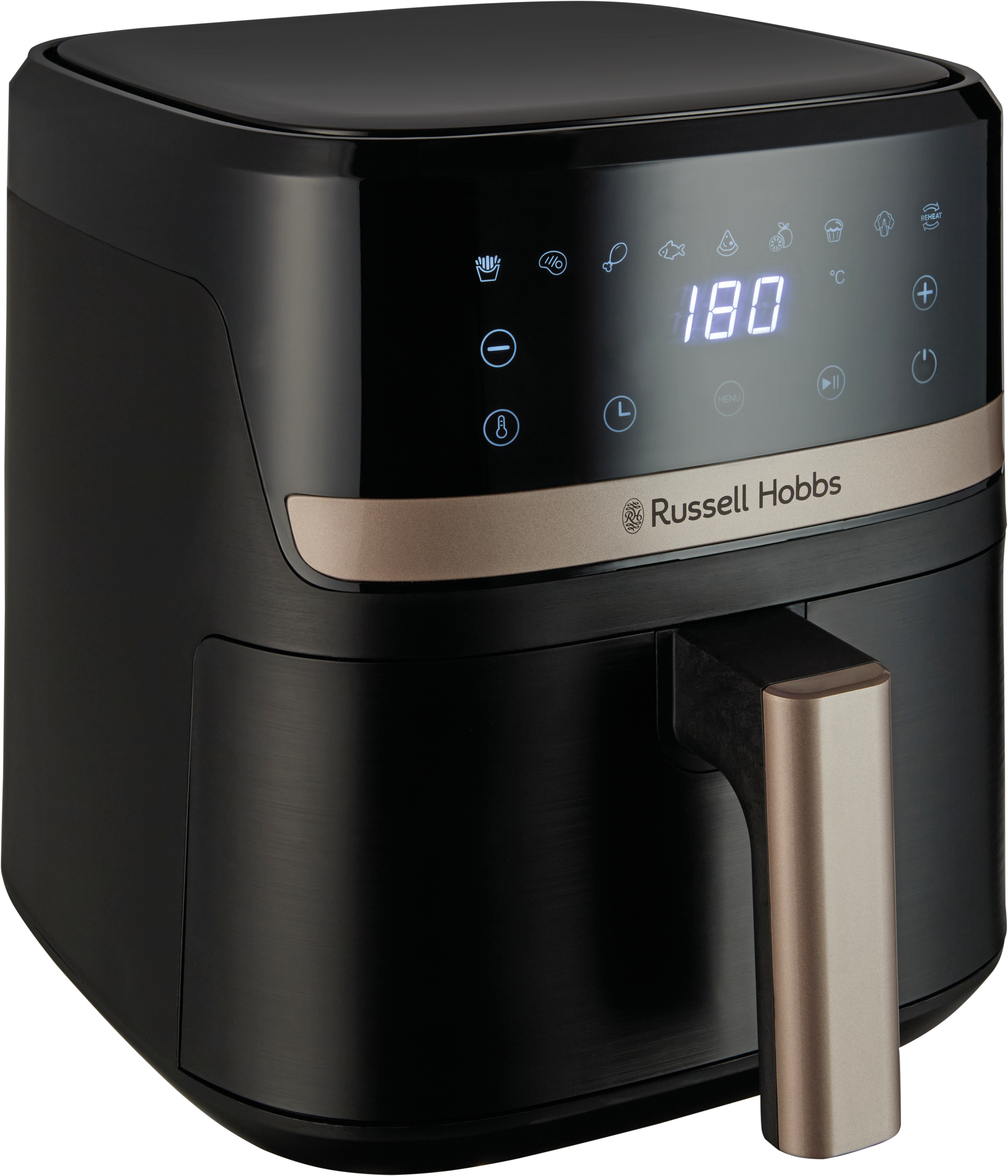 Russell Hobbs Heißluftfritteuse »27610-56 SatisFry, 4,3 L« 1300 W Airfryer–wenig oder kein Öl erforderlich, 9 Programme, 4,3 L in schwarz