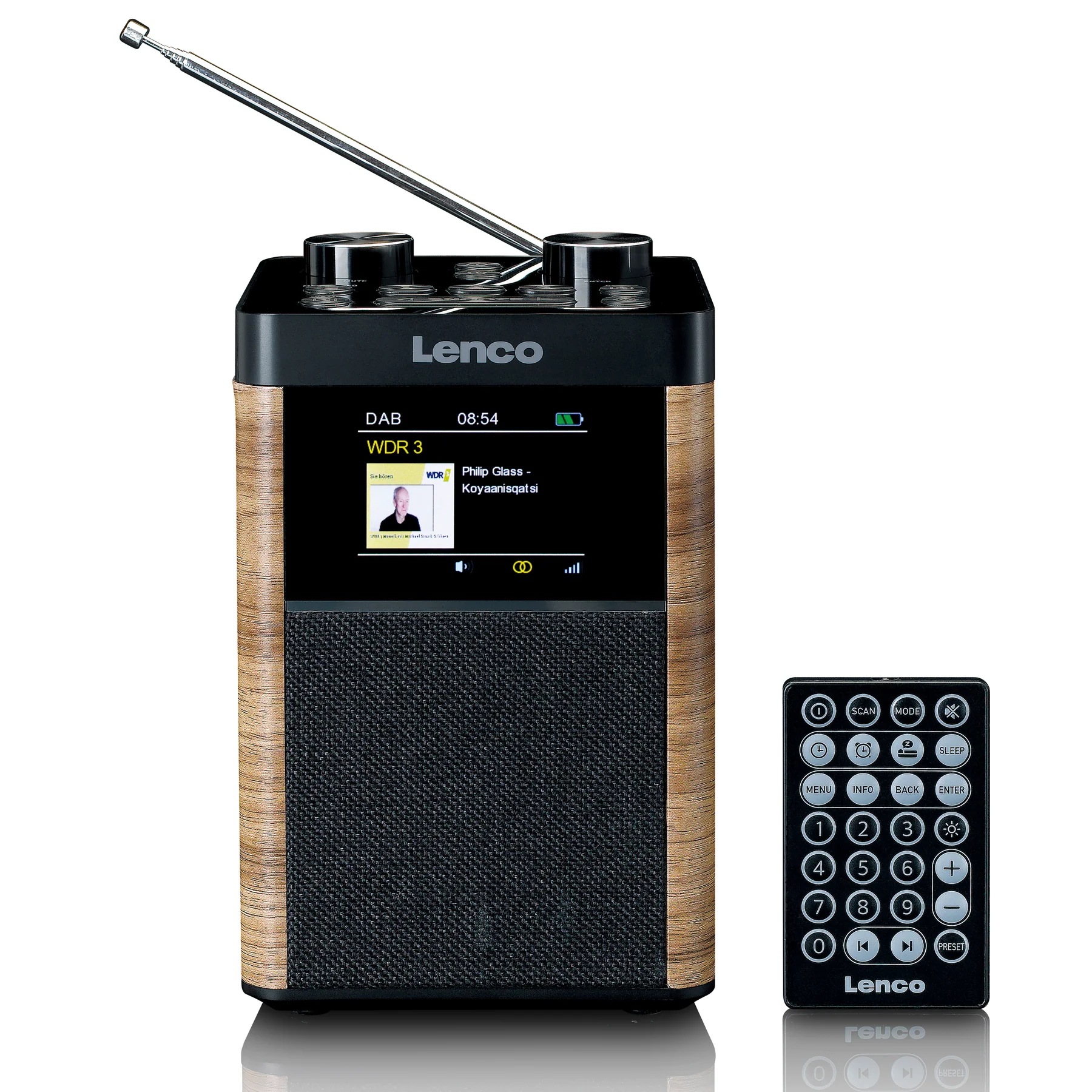 Lenco Digitalradio (DAB+) »PDR-060WD« (Bluetooth Digitalradio (DAB+) | FM-Tuner mit RDS ) tragbar, 10 W Lautsprecher, bis zu 14h Laufzeit